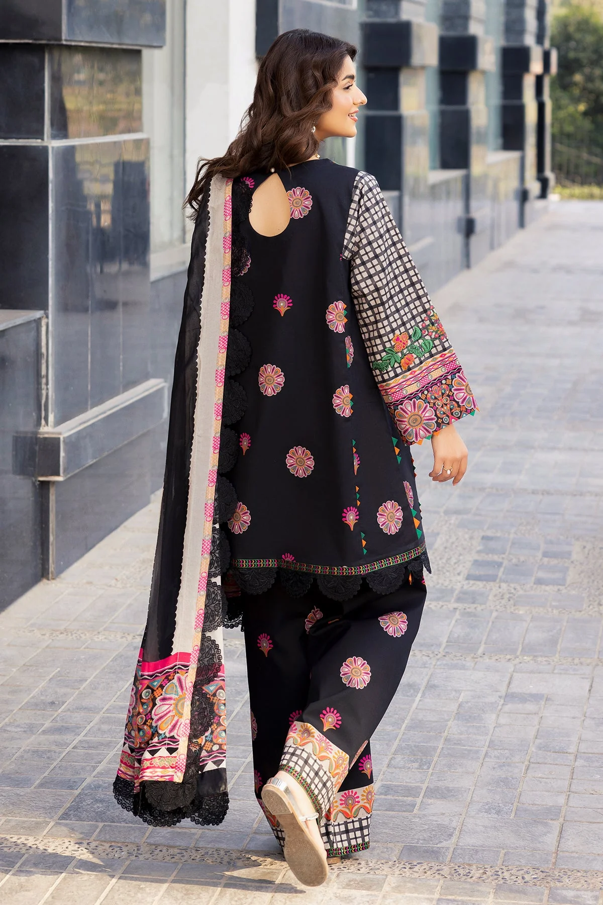 3-PC Unstitched Embroidered Lawn Collection - Image 2