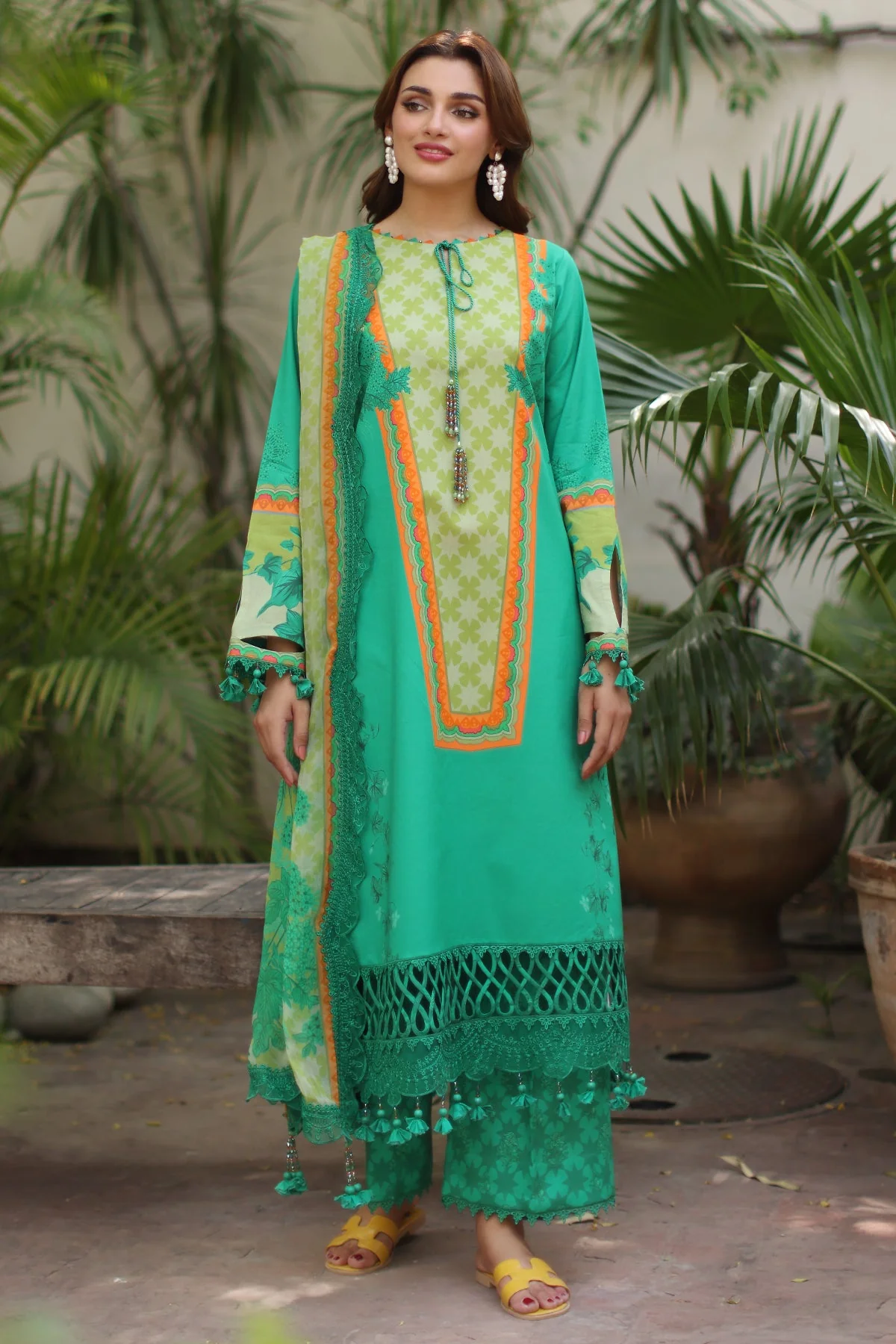 3-PC Unstitched Embroidered Lawn Collection