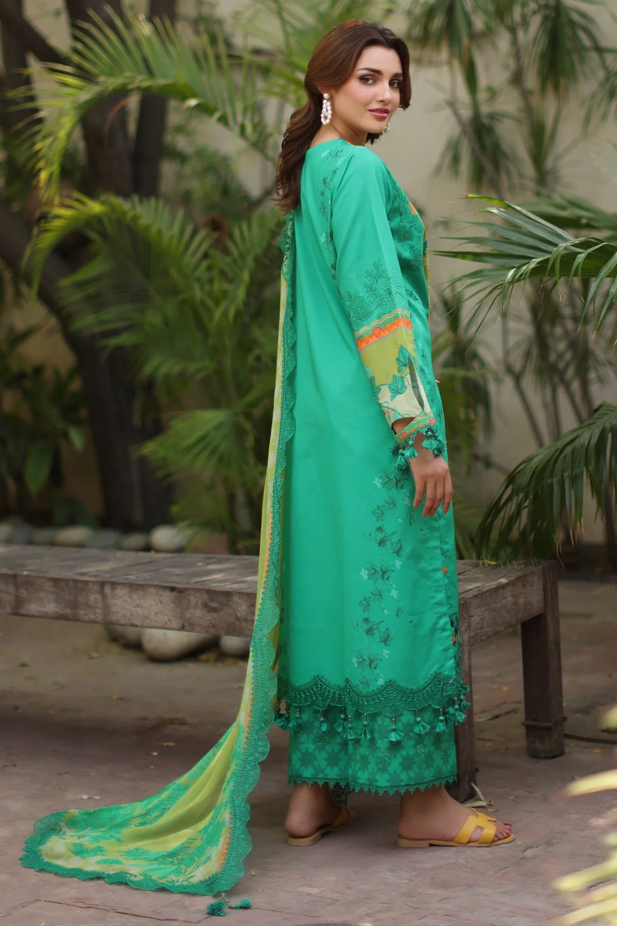 3-PC Unstitched Embroidered Lawn Collection - Image 2