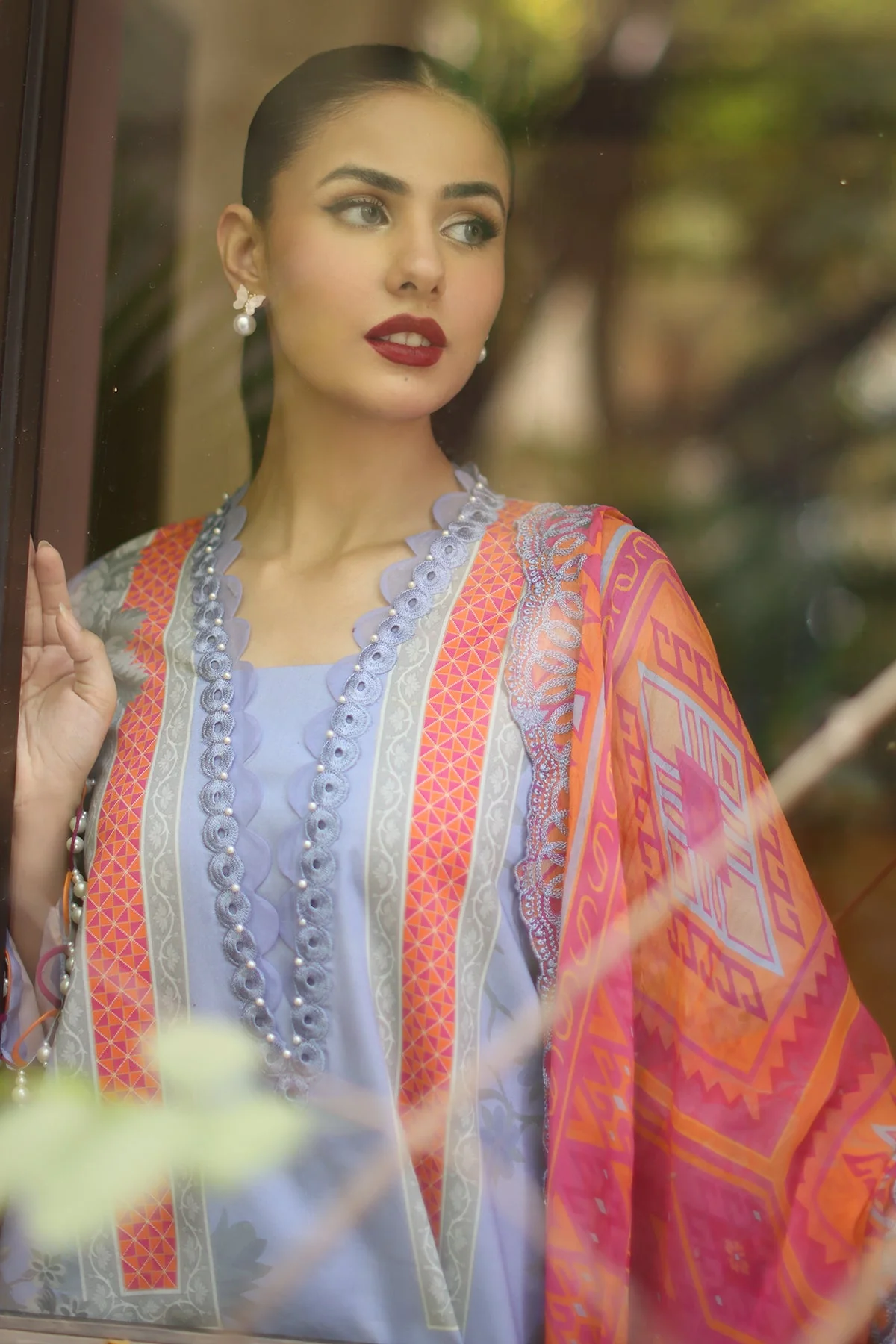3-PC Unstitched Embroidered Lawn Collection - Image 4