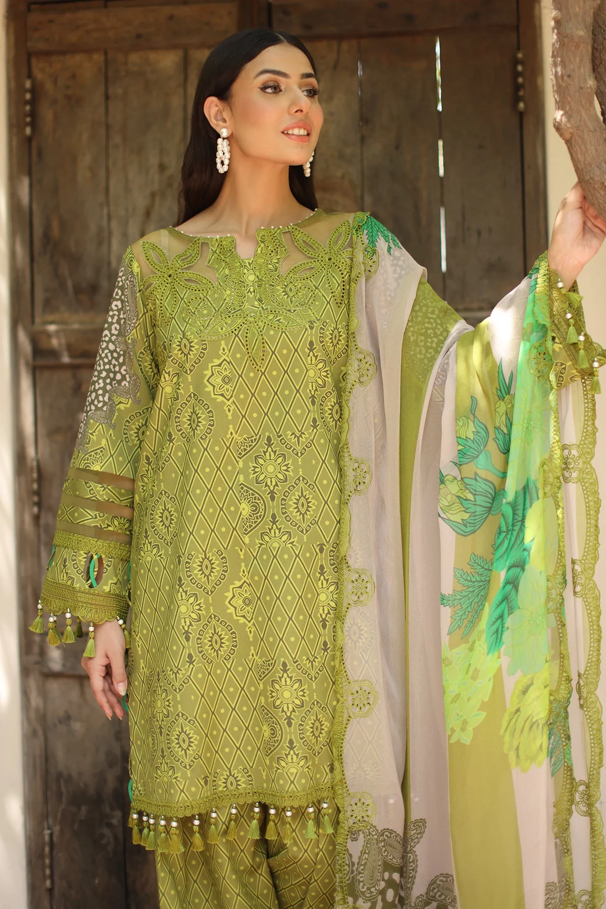 3-PC Unstitched Embroidered Lawn Collection - Image 5