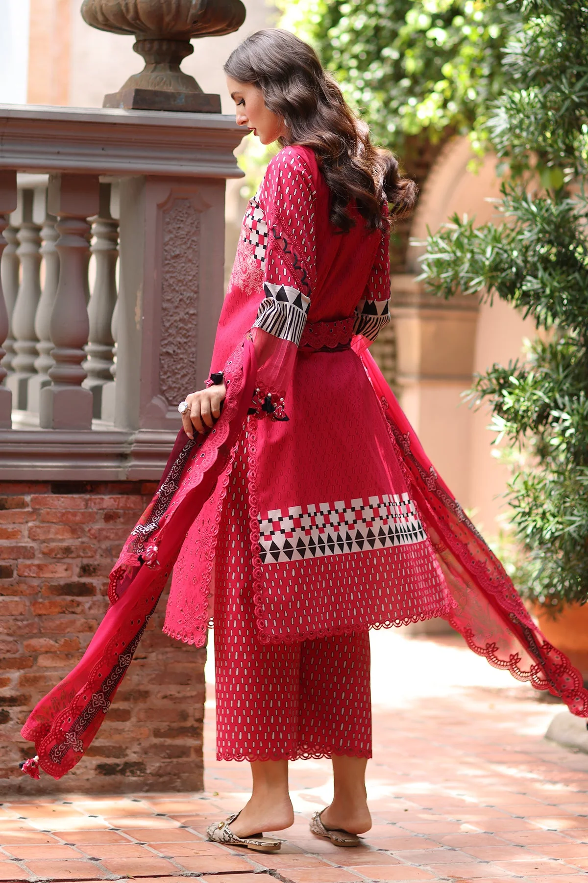 3-PC Unstitched Embroidered Lawn Collection - Image 2