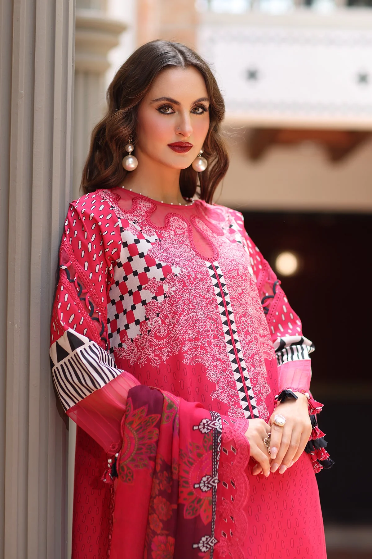 3-PC Unstitched Embroidered Lawn Collection - Image 4