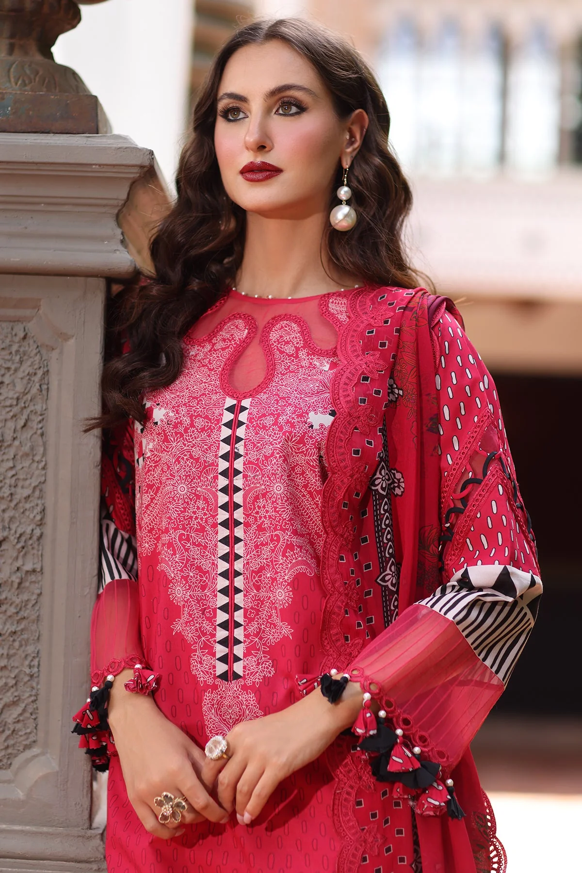 3-PC Unstitched Embroidered Lawn Collection - Image 5