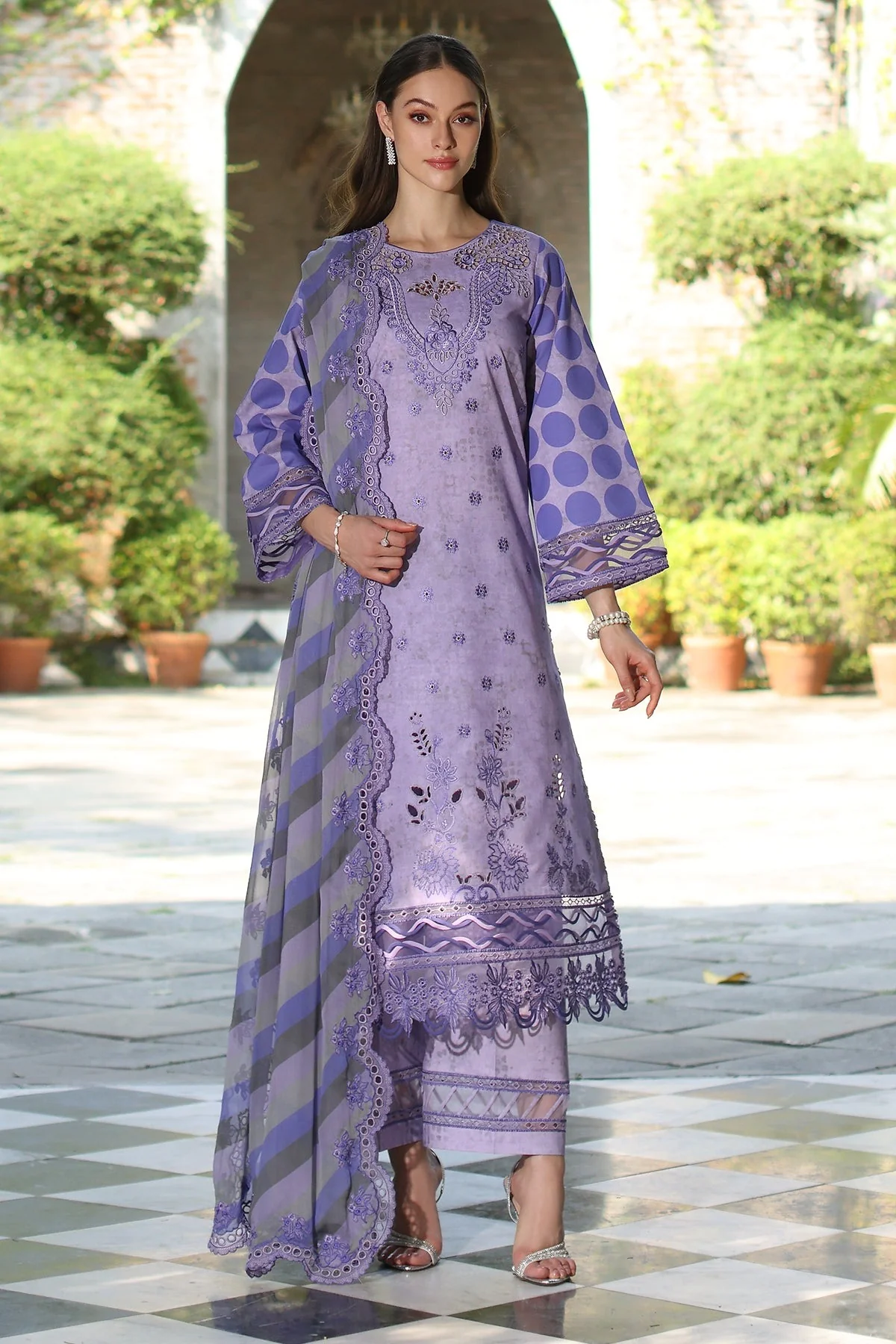 3-PC Unstitched Embroidered Printed Lawn Collection
