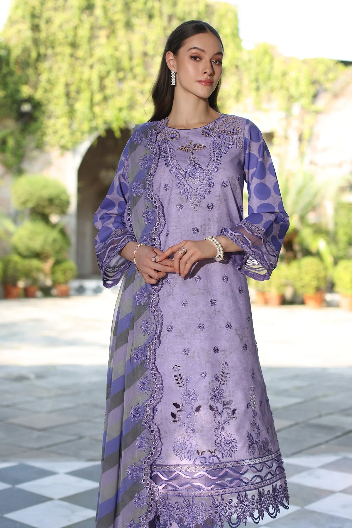 3-PC Unstitched Embroidered Printed Lawn Collection - Image 5