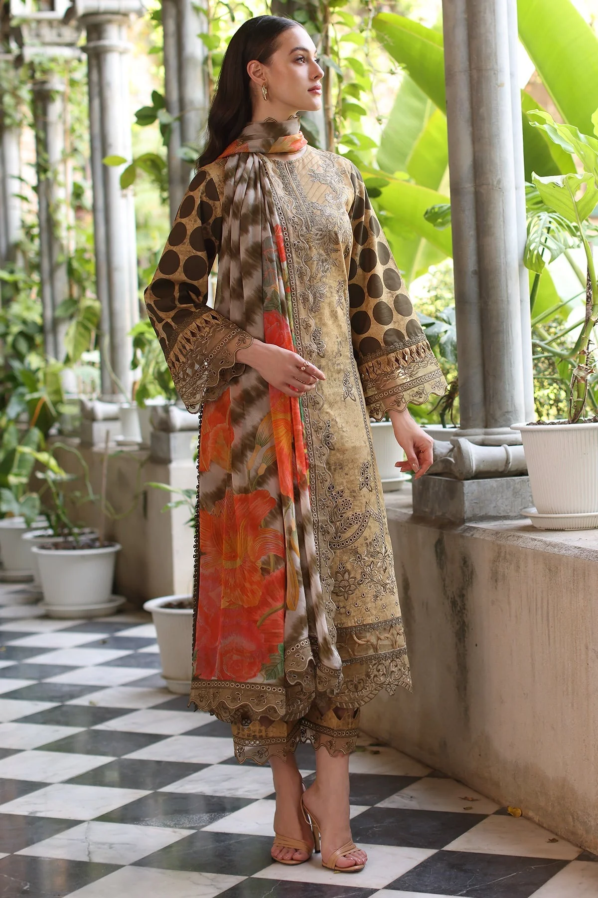 3-PC Unstitched Embroidered Printed Lawn Collection - Image 5