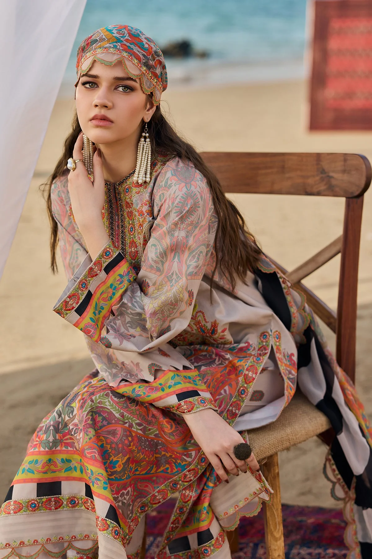 3-PC Unstitched Embroidered Swiss Collection - Image 6