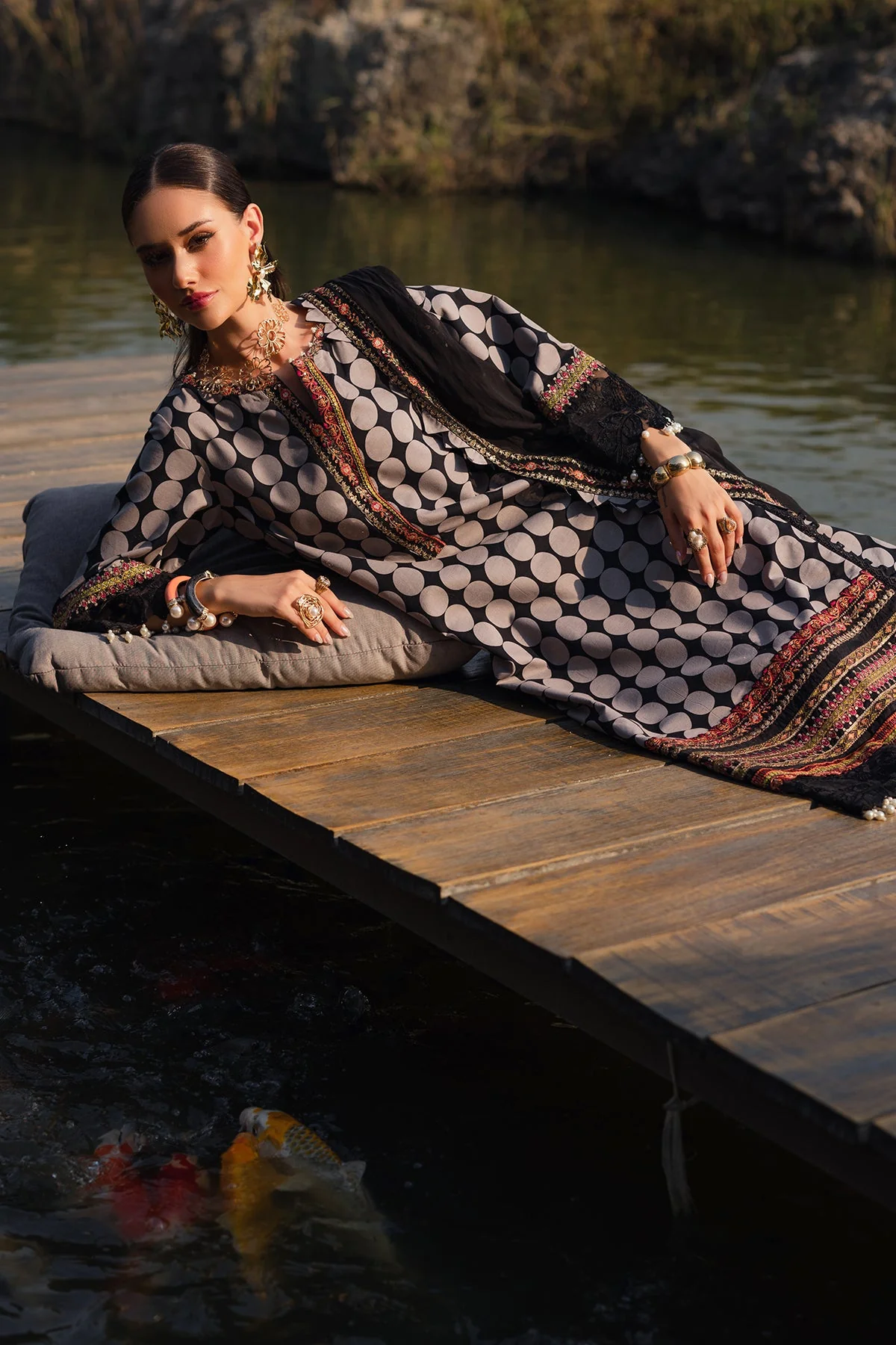 3-PC Unstitched Festive Edit Lawn Collection - Image 6