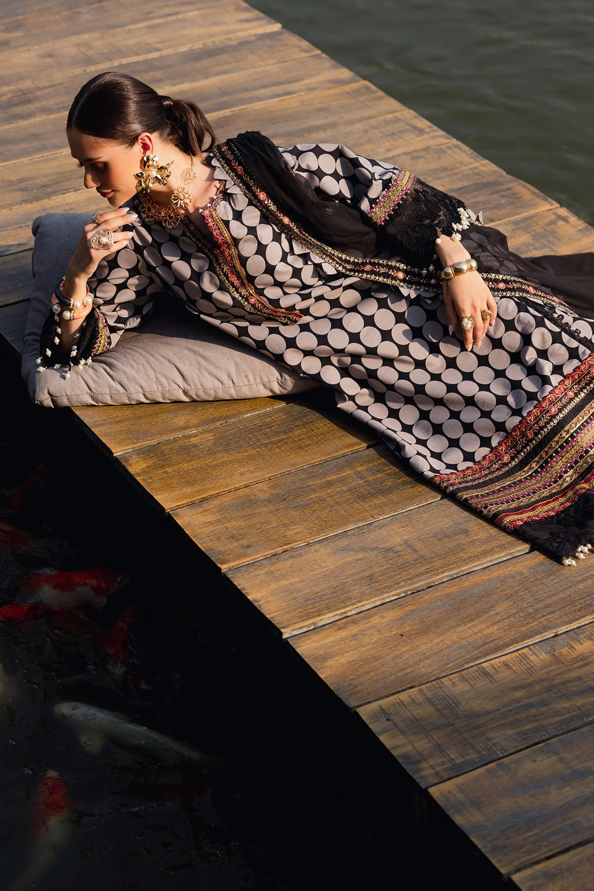 3-PC Unstitched Festive Edit Lawn Collection - Image 7