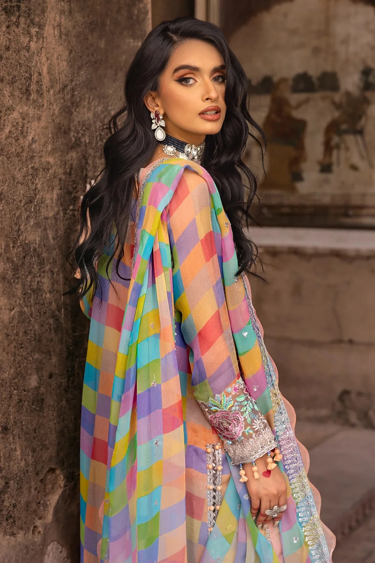 3-PC Unstitched Luxury Chiffon Collection - Image 2