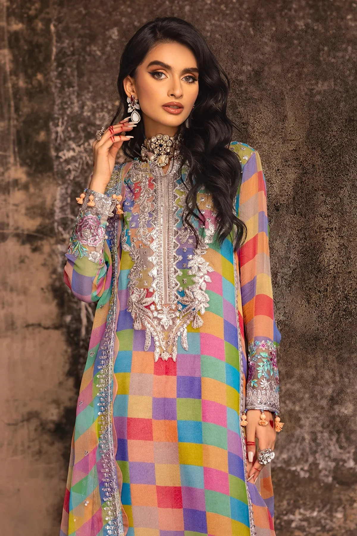 3-PC Unstitched Luxury Chiffon Collection - Image 3