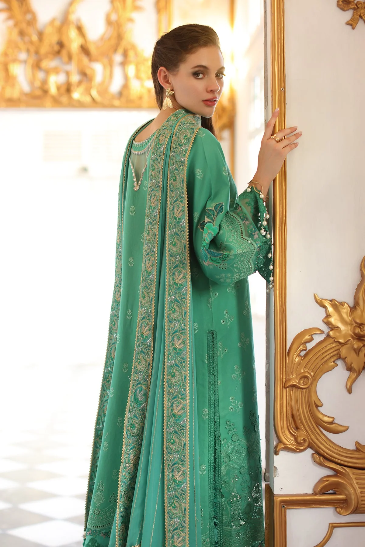 3-PC Unstitched Premium Chiffli Collection - Image 2