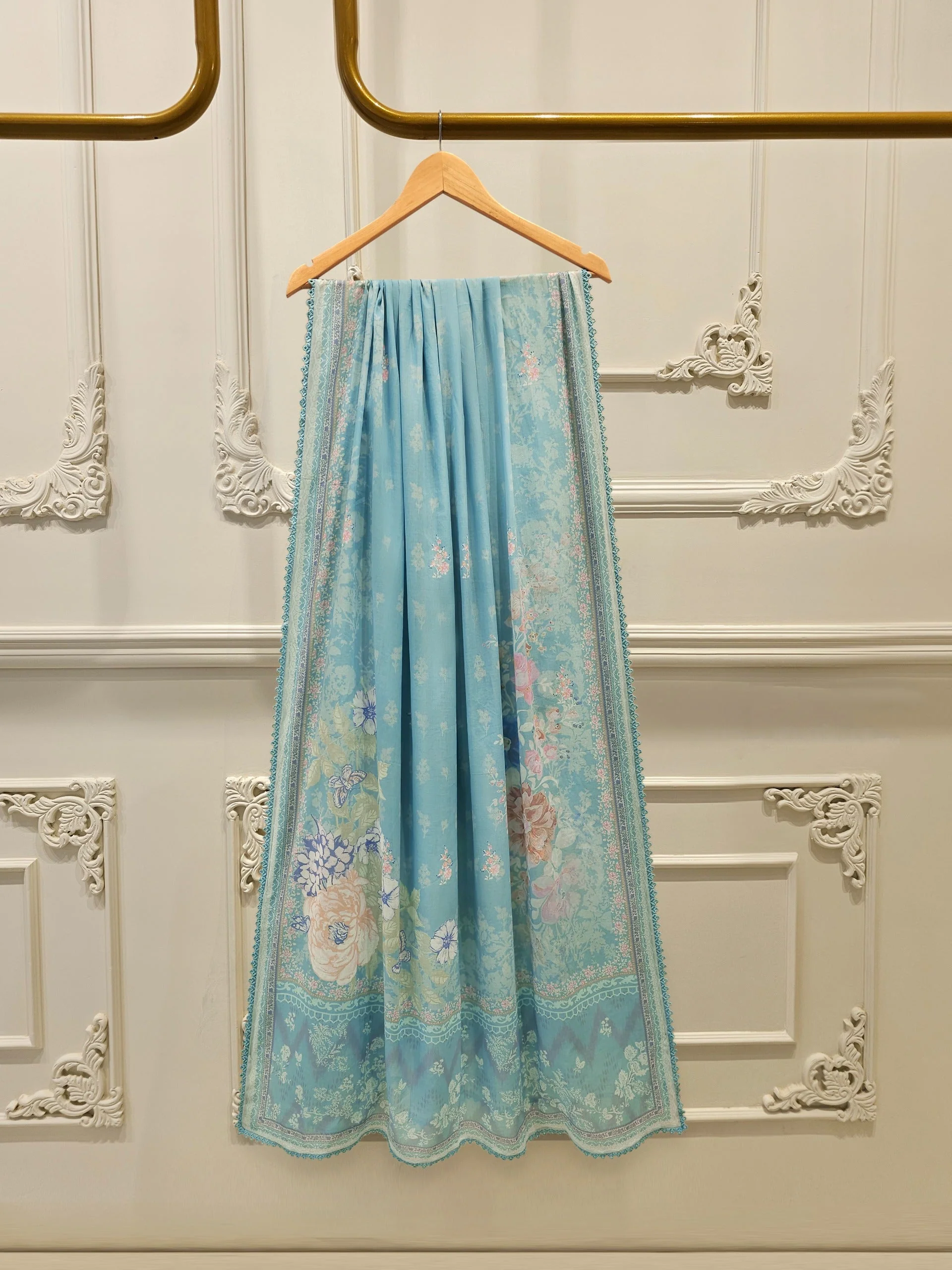 3 Piece - Digital Printed Cambric Suit - Image 4