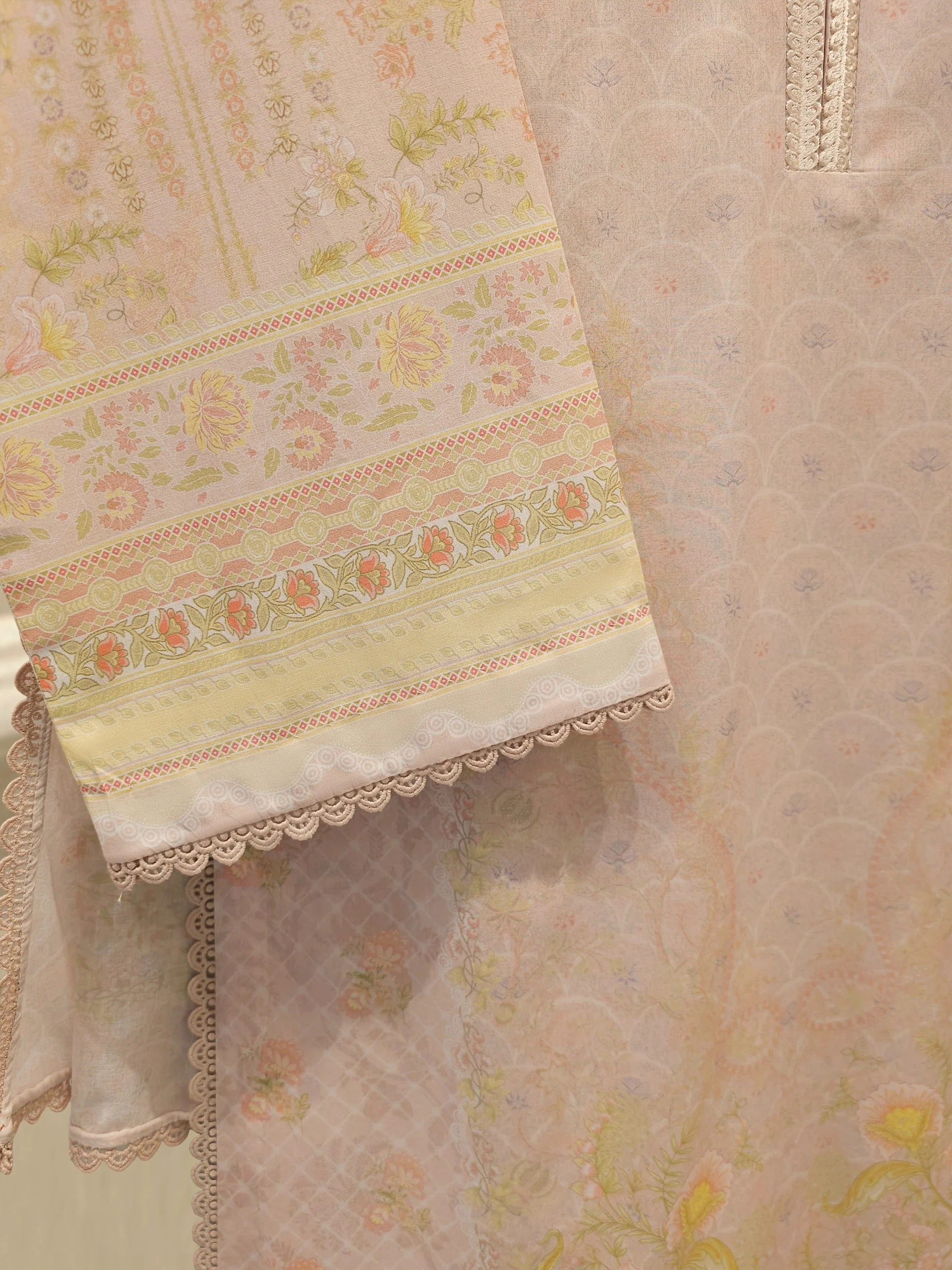 3 Piece - Digital Printed Cambric Suit - Image 6