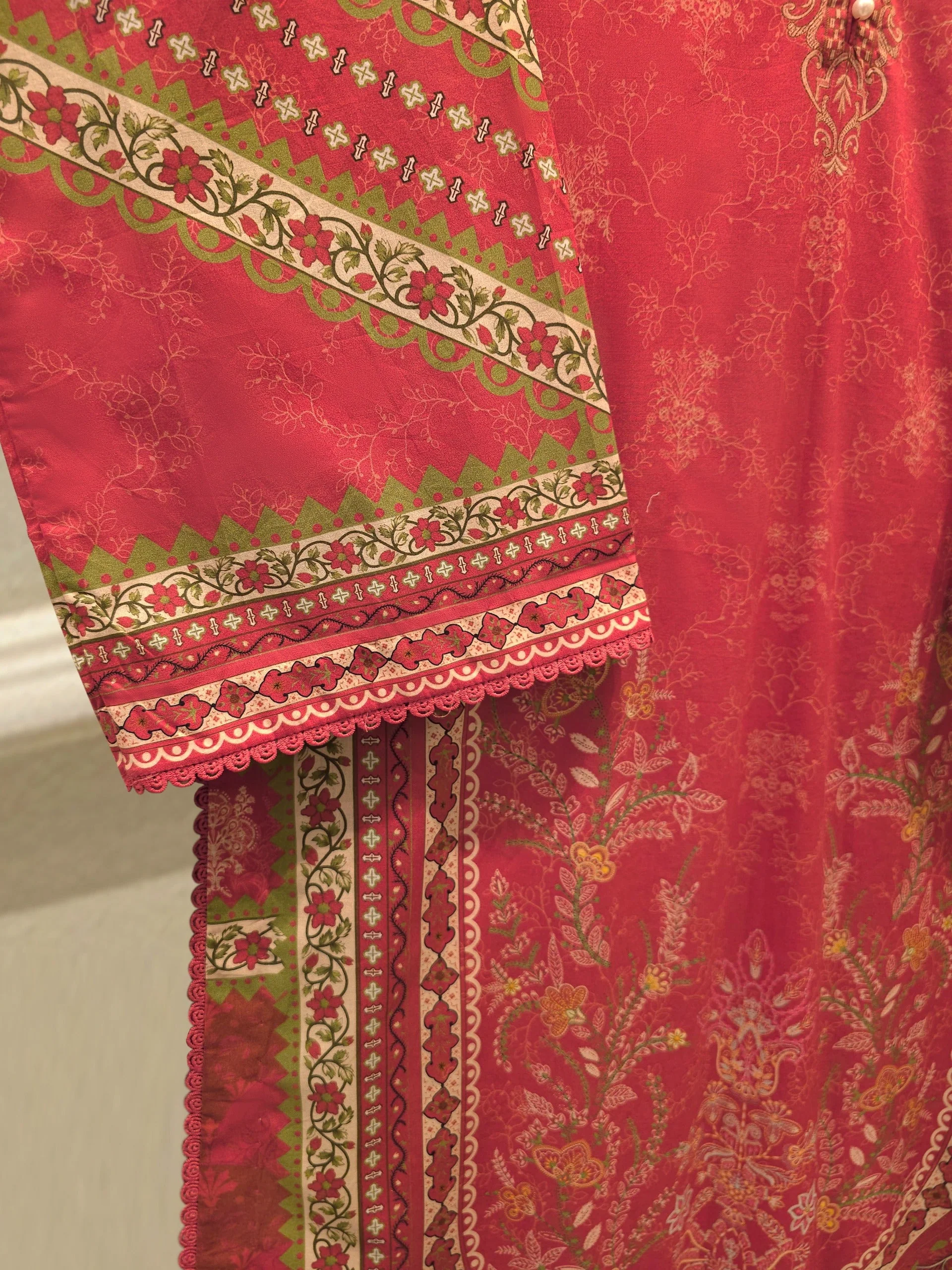3 Piece - Digital Printed Cambric Suit - Image 6