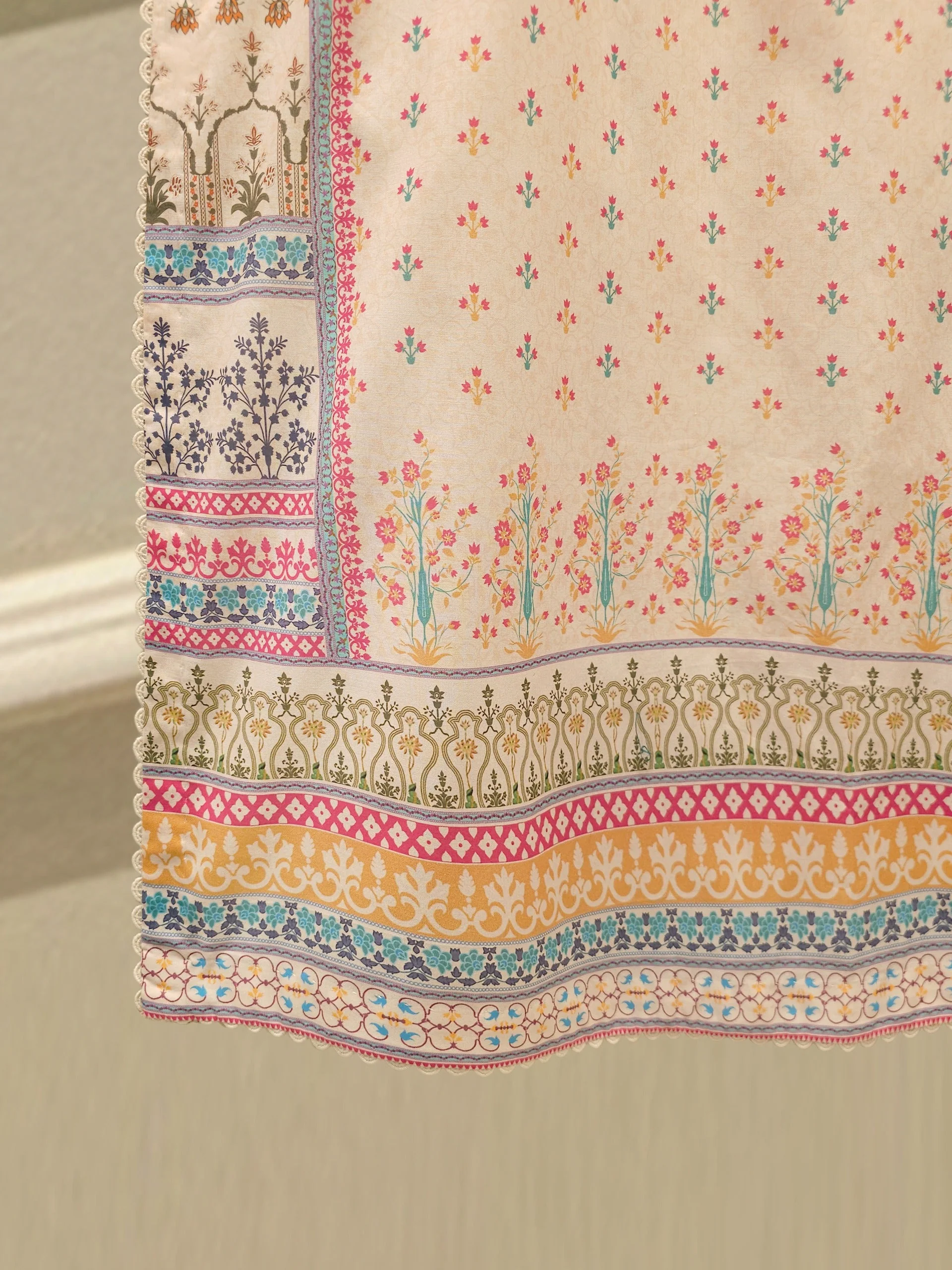 3 Piece - Digital Printed Embroidered Cambric Suit - Image 6