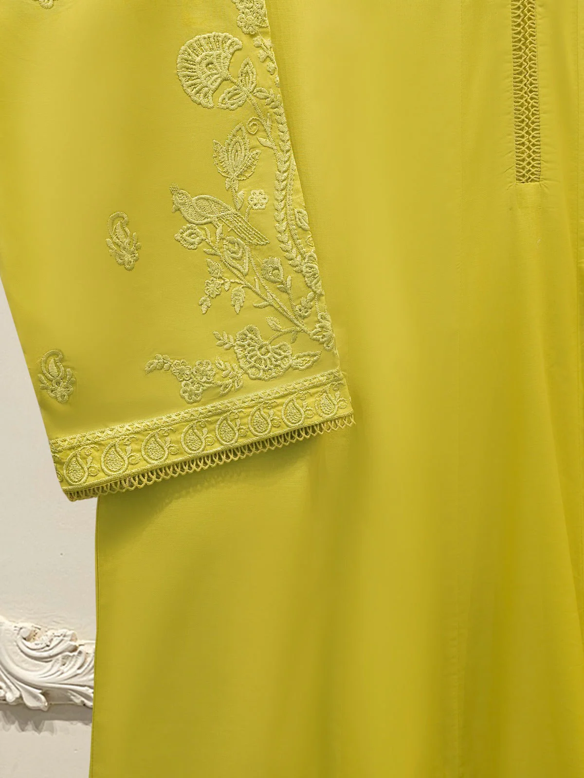 3 Piece - Embroidered Cambric Suit - Image 6
