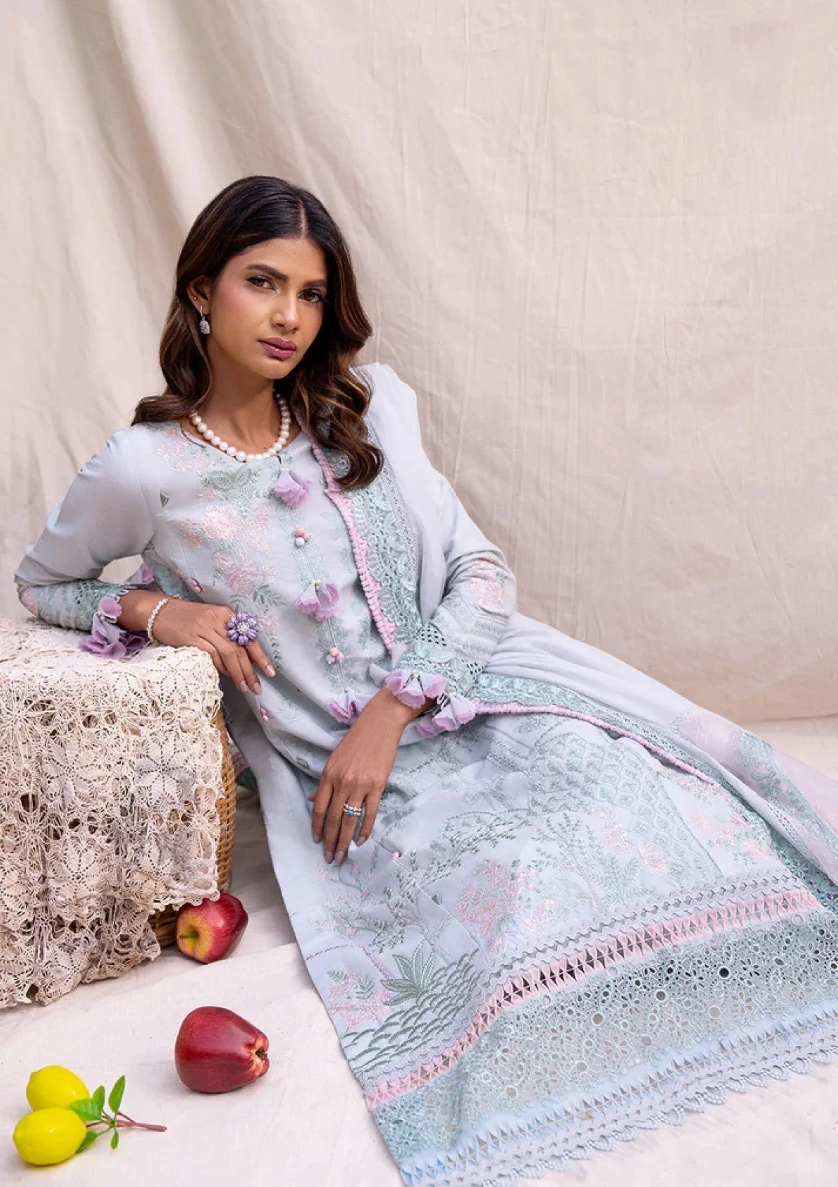 3 PIECE EMBROIDERED LAWN - Image 3
