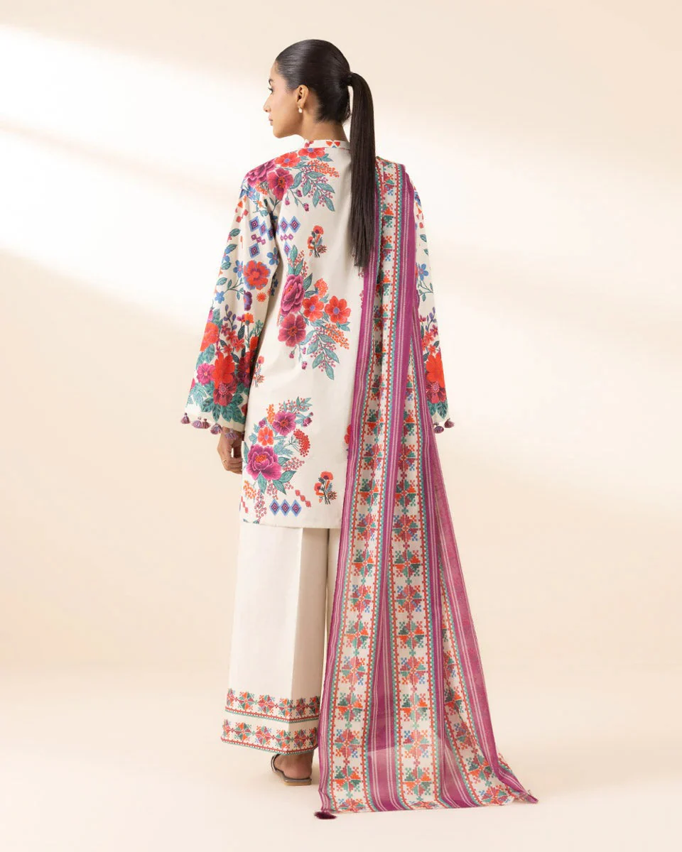 3 Piece - Embroidered Lawn Suit - Image 6