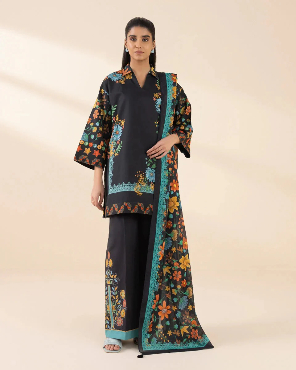 3 Piece - Embroidered Lawn Suit