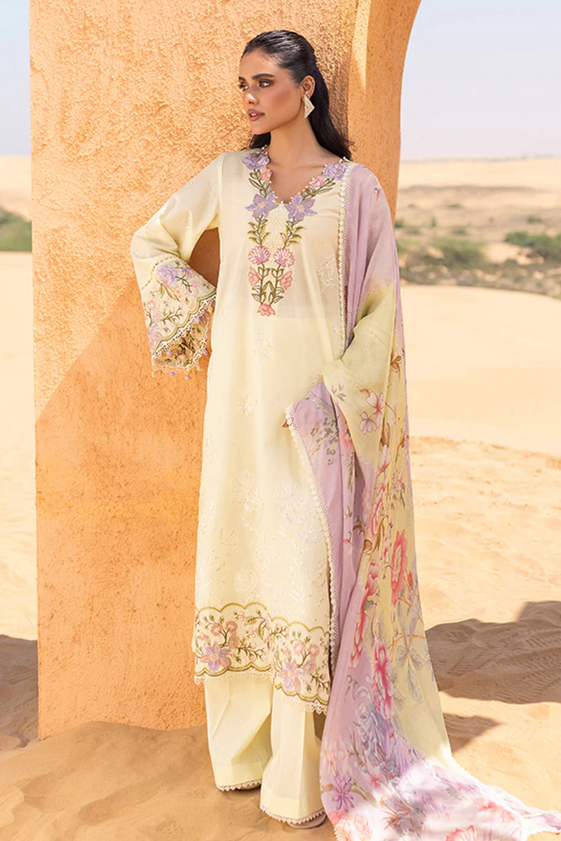 3 PIECE EMBROIDERED LAWN SUIT - Image 5