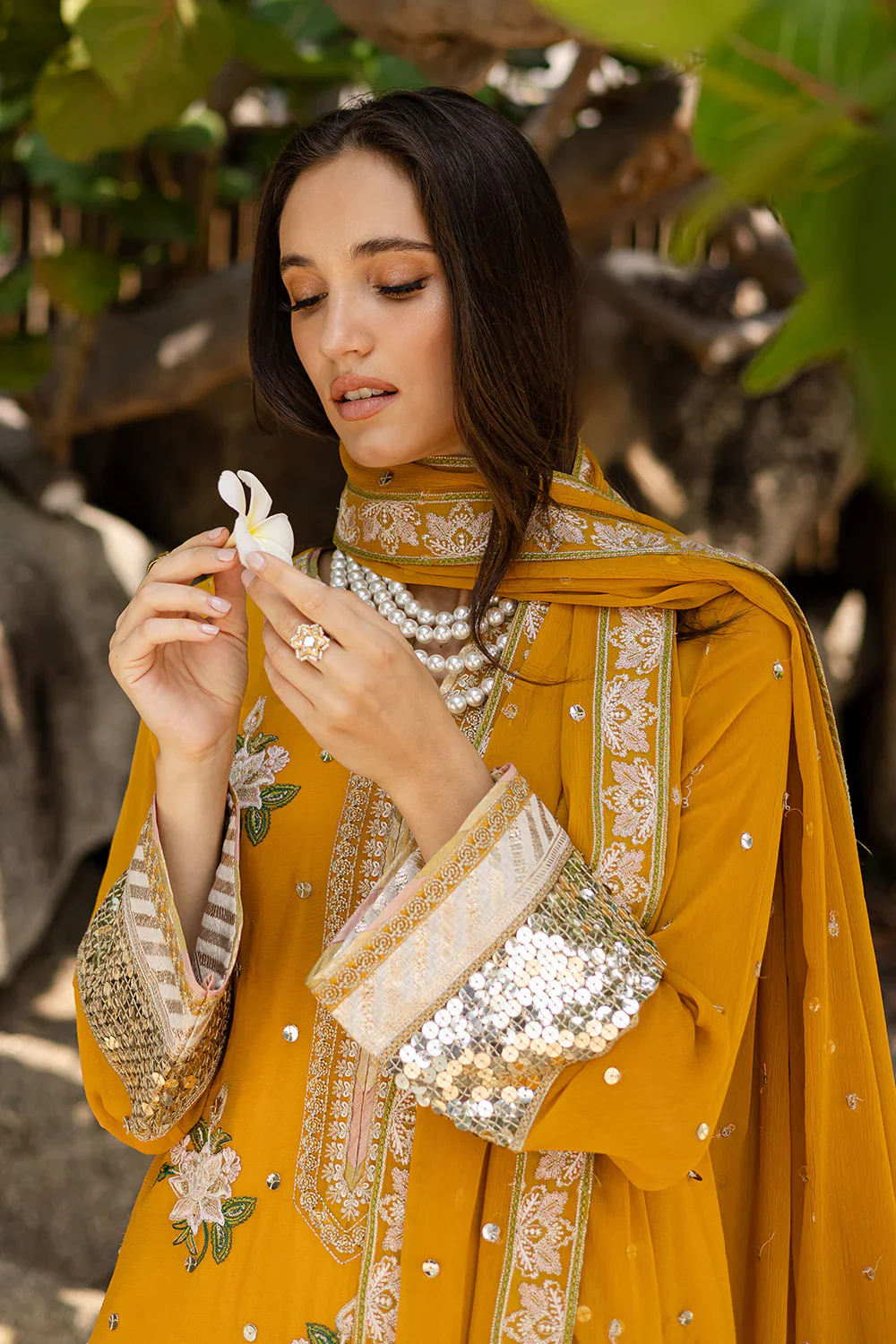 3 Piece Embroirdered Chiffon - Image 4