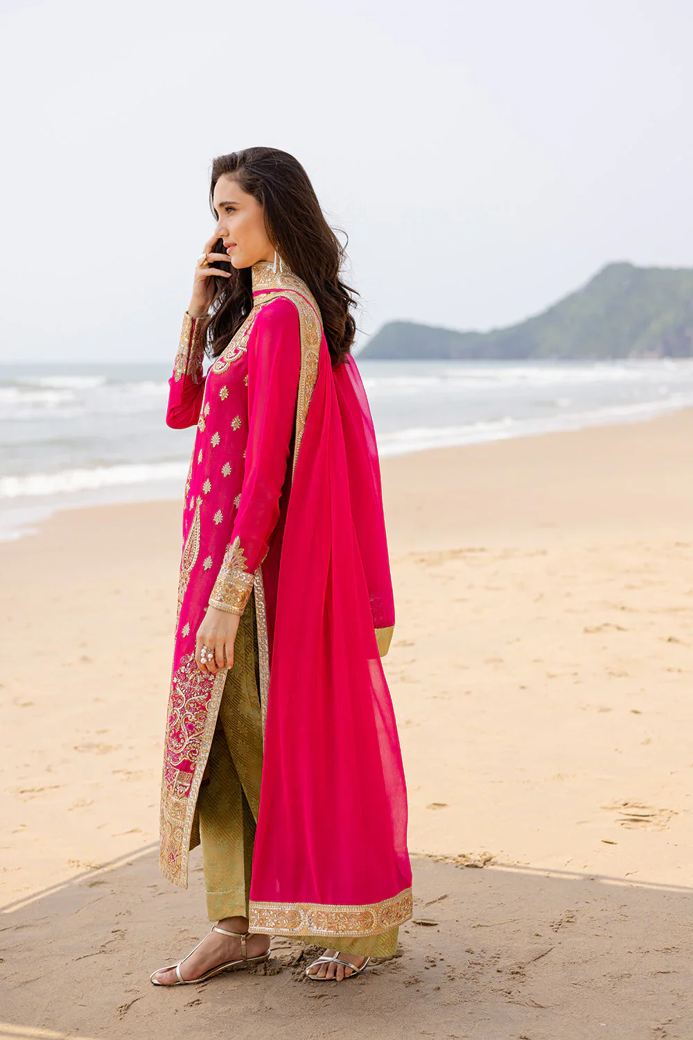 3 Piece Embroirdered Chiffon - Image 3