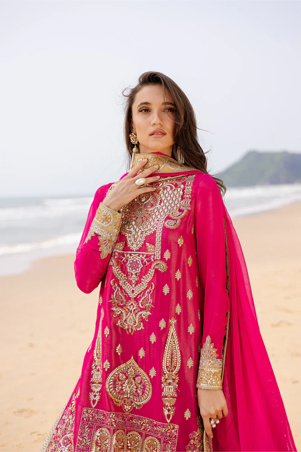 3 Piece Embroirdered Chiffon - Image 4
