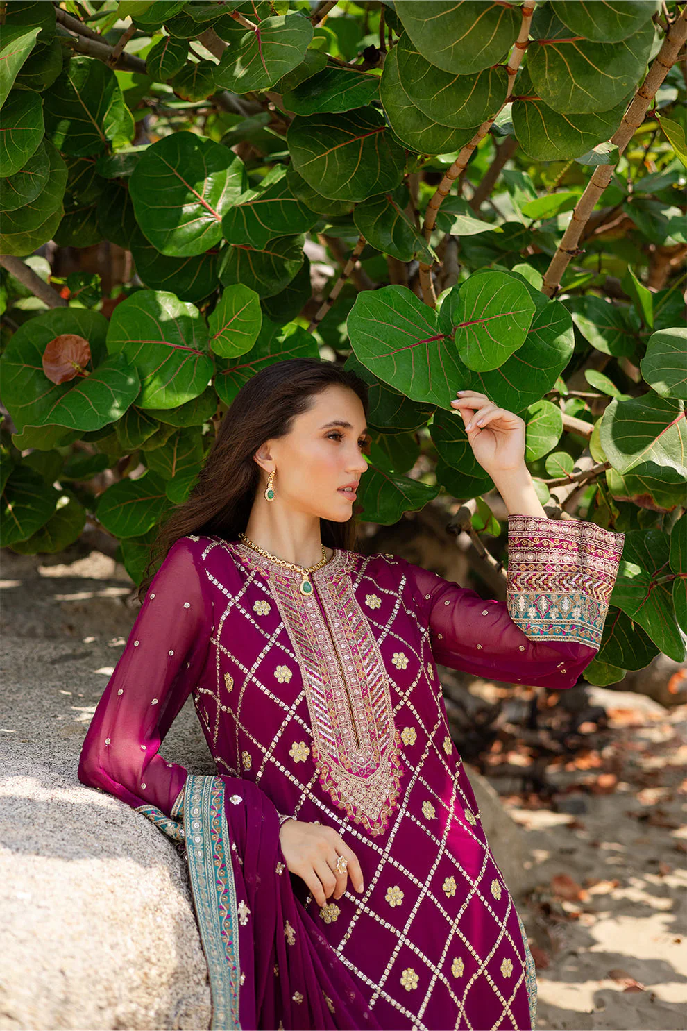 3 Piece Embroirdered Chiffon - Image 5