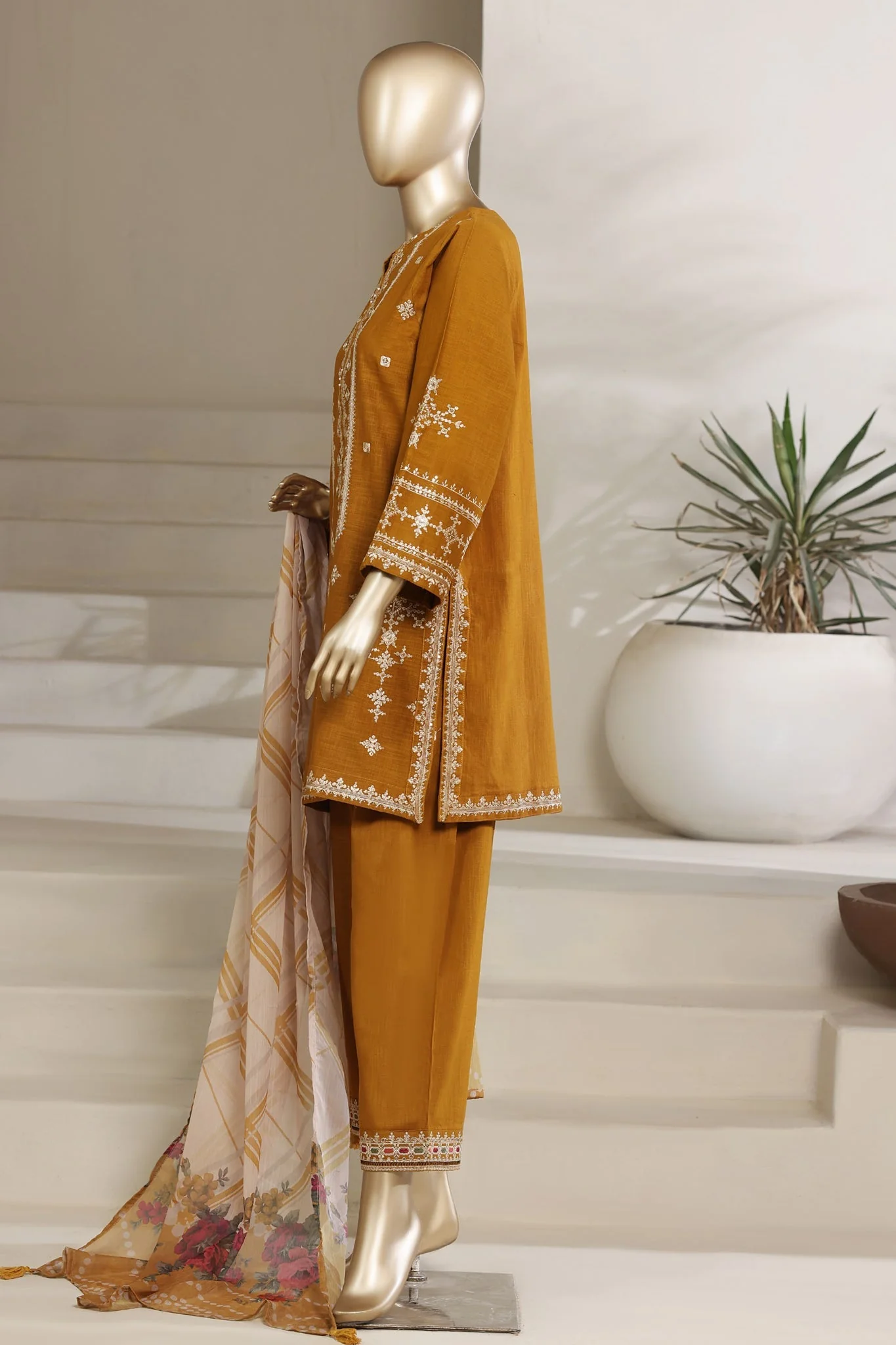 3 Piece Festive Co Ords Emb Suit - Image 2