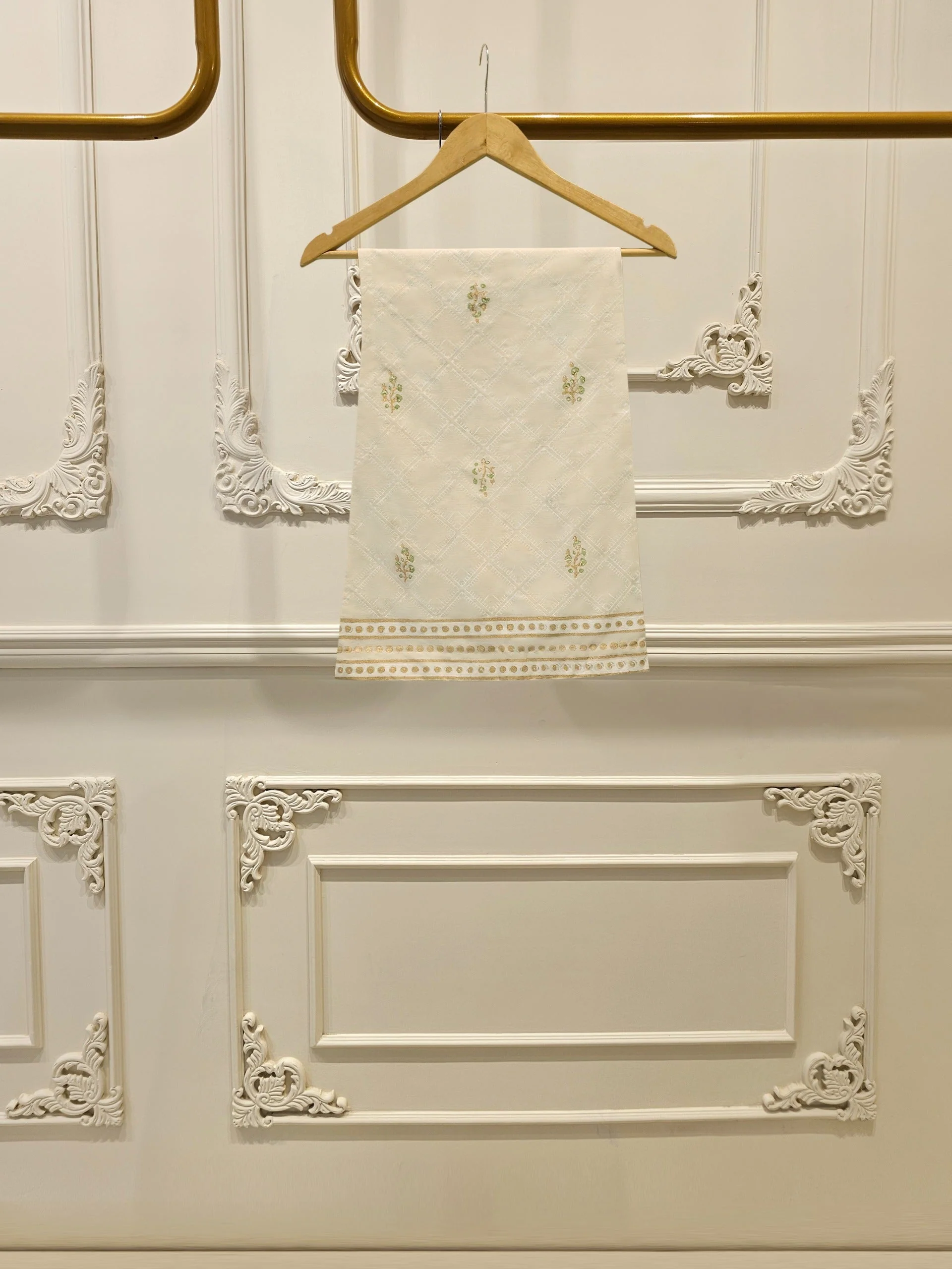 3 Piece - Hand Block Printed Kora Cotton Suit - Image 5