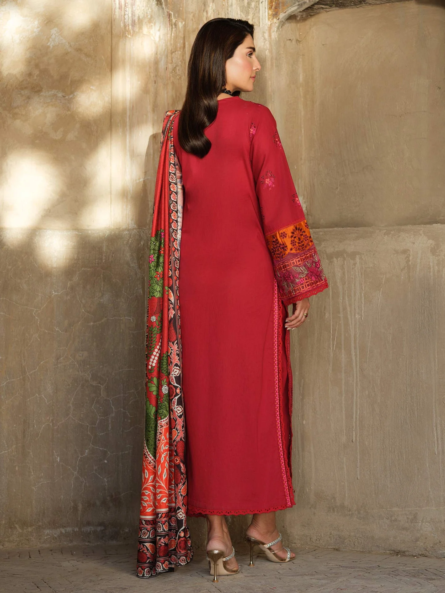 3 Piece Lawn Suit-Embroidered (Pret) - Image 2