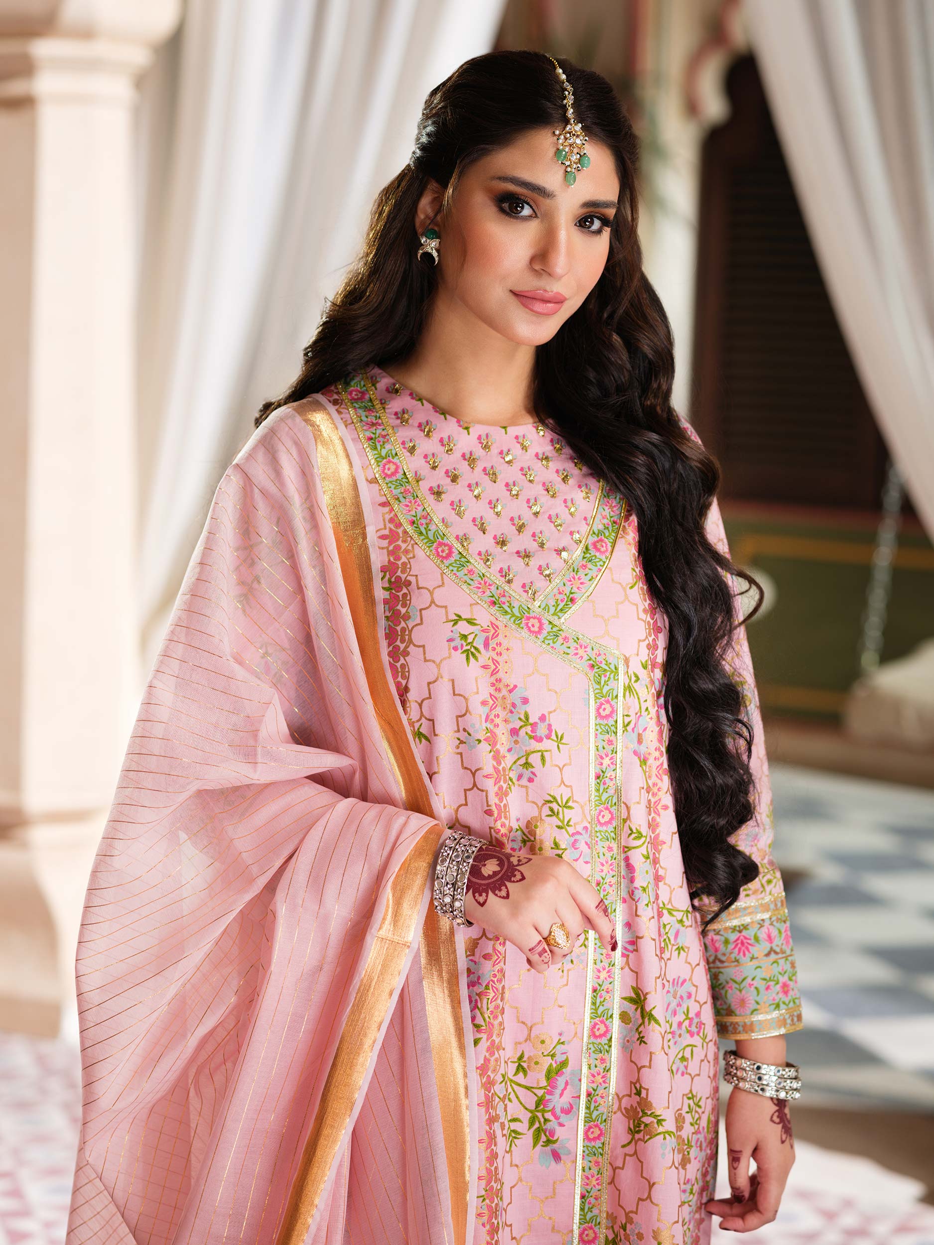 3 Piece Lawn Suit-Paste Print (Pret) - Image 3