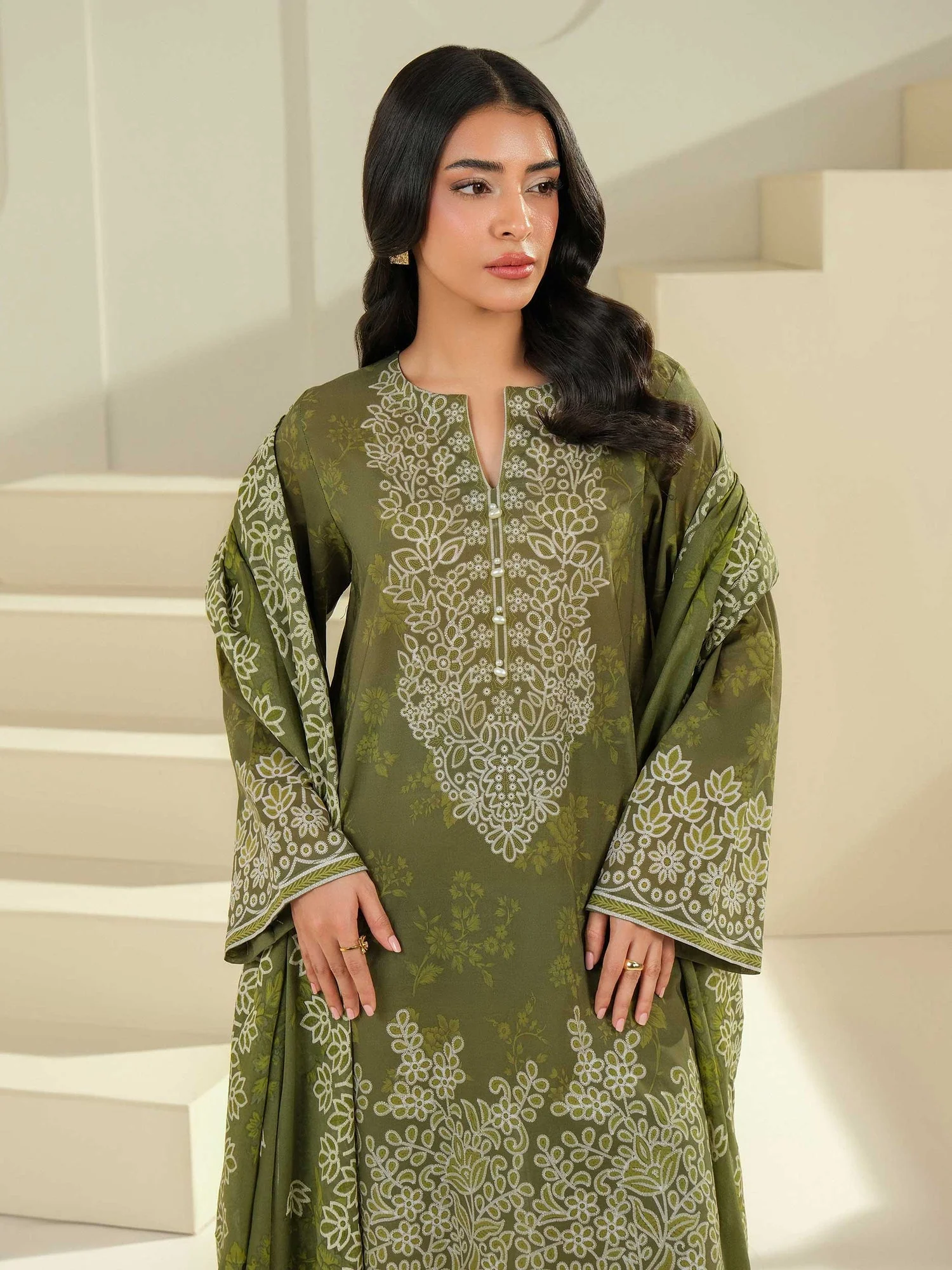 3 Piece Lawn Suit-Paste Print (Unstitched) - Image 6