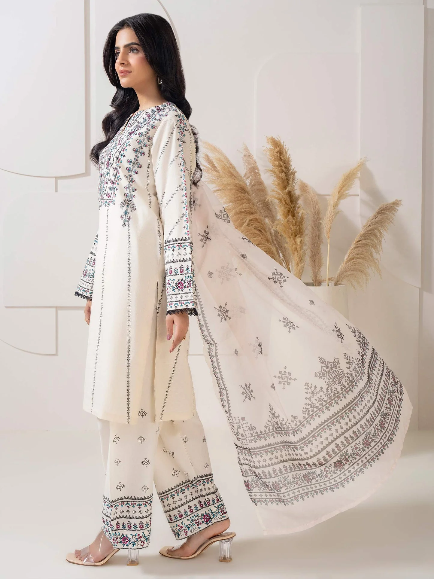 3 Piece Lawn Suit-Printed (Pret) - Image 3