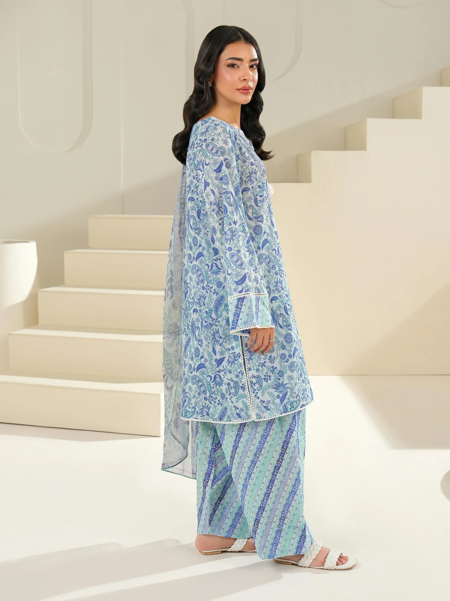 3 Piece Lawn Suit-Printed (Unstitched) - Image 4