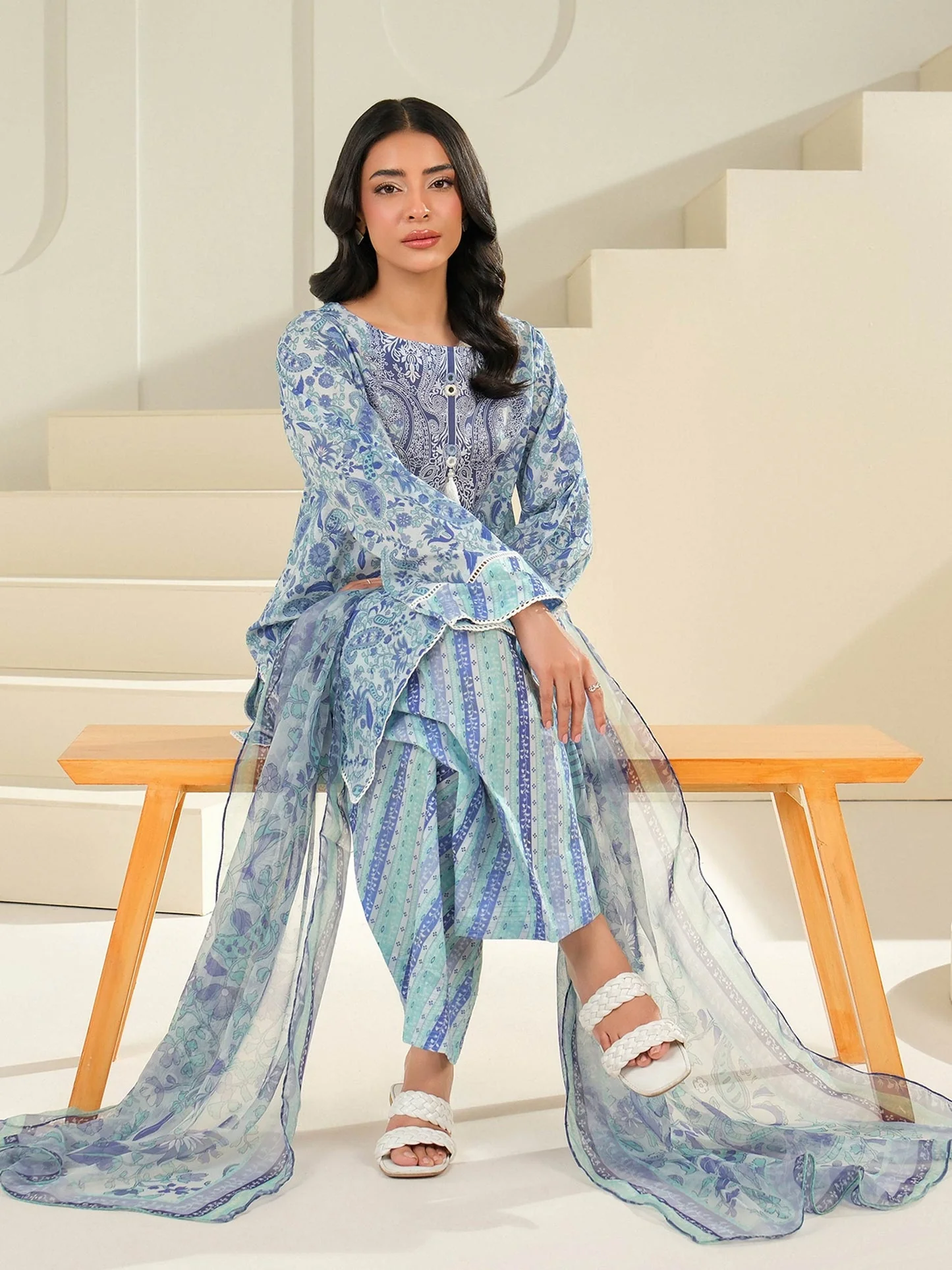 3 Piece Lawn Suit-Printed (Unstitched) - Image 5