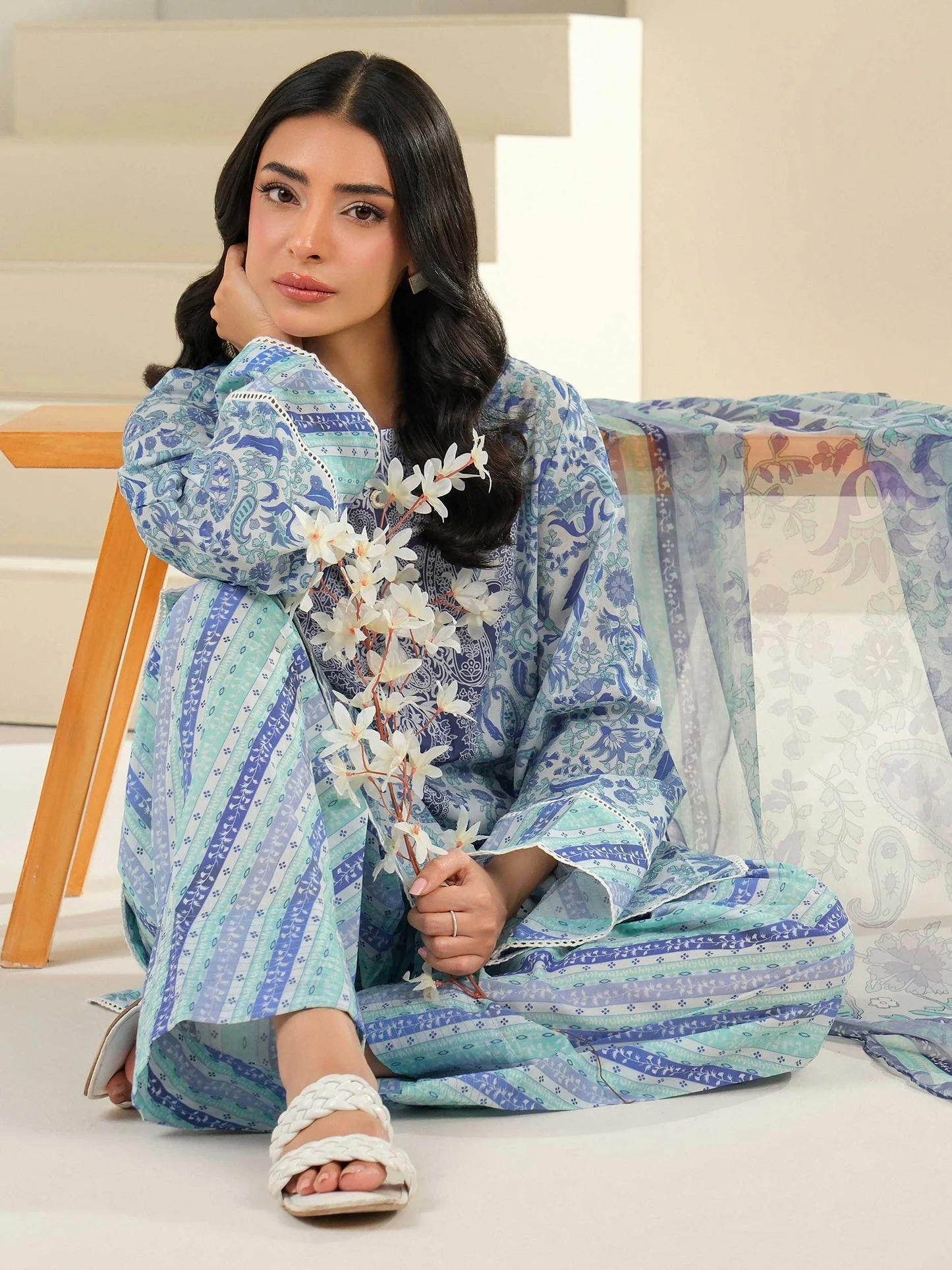 3 Piece Lawn Suit-Printed (Unstitched) - Image 7