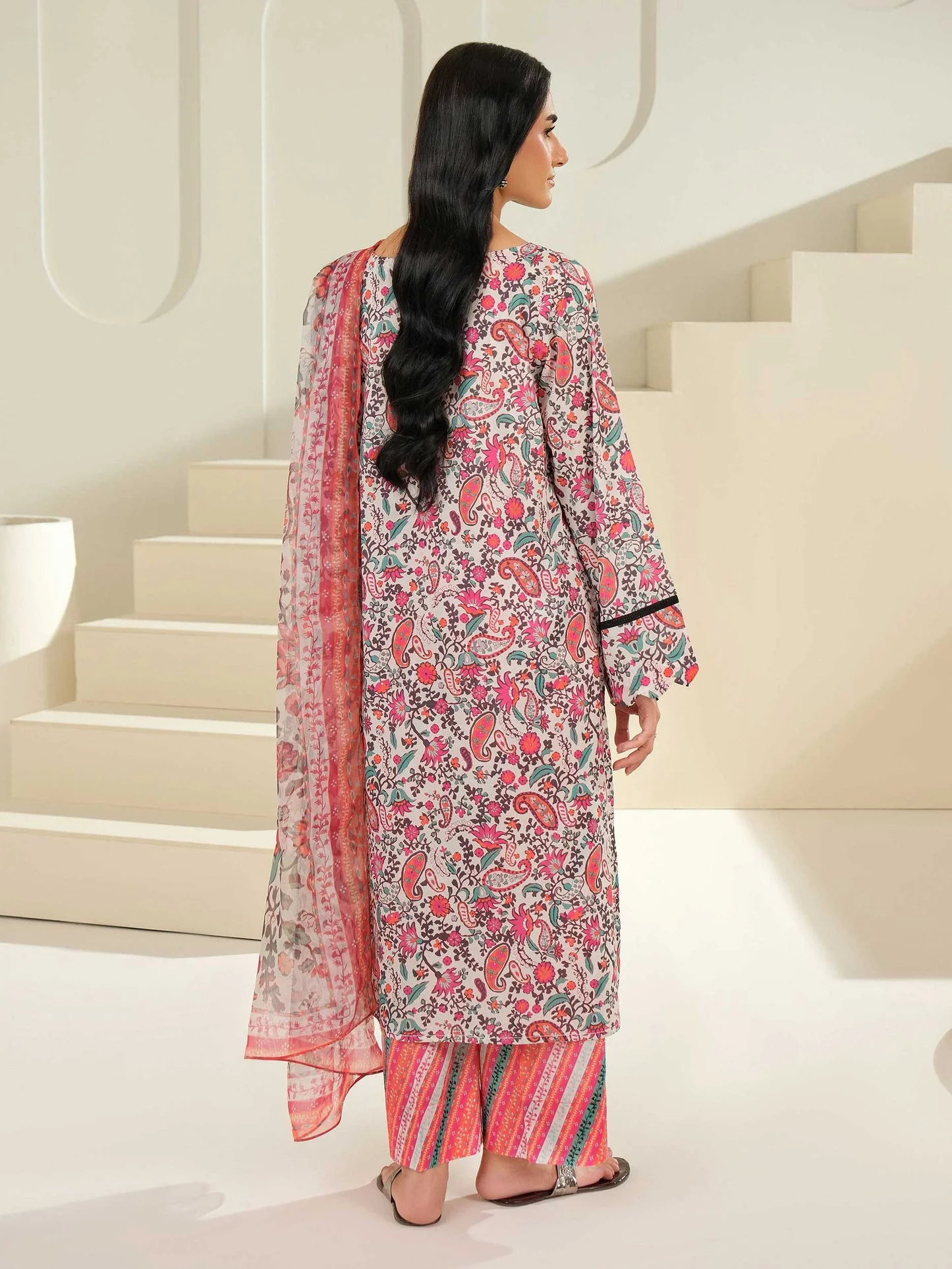 3 Piece Lawn Suit-Printed (Unstitched) - Image 2
