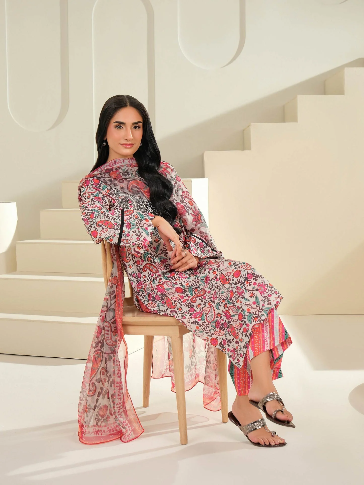 3 Piece Lawn Suit-Printed (Unstitched) - Image 5