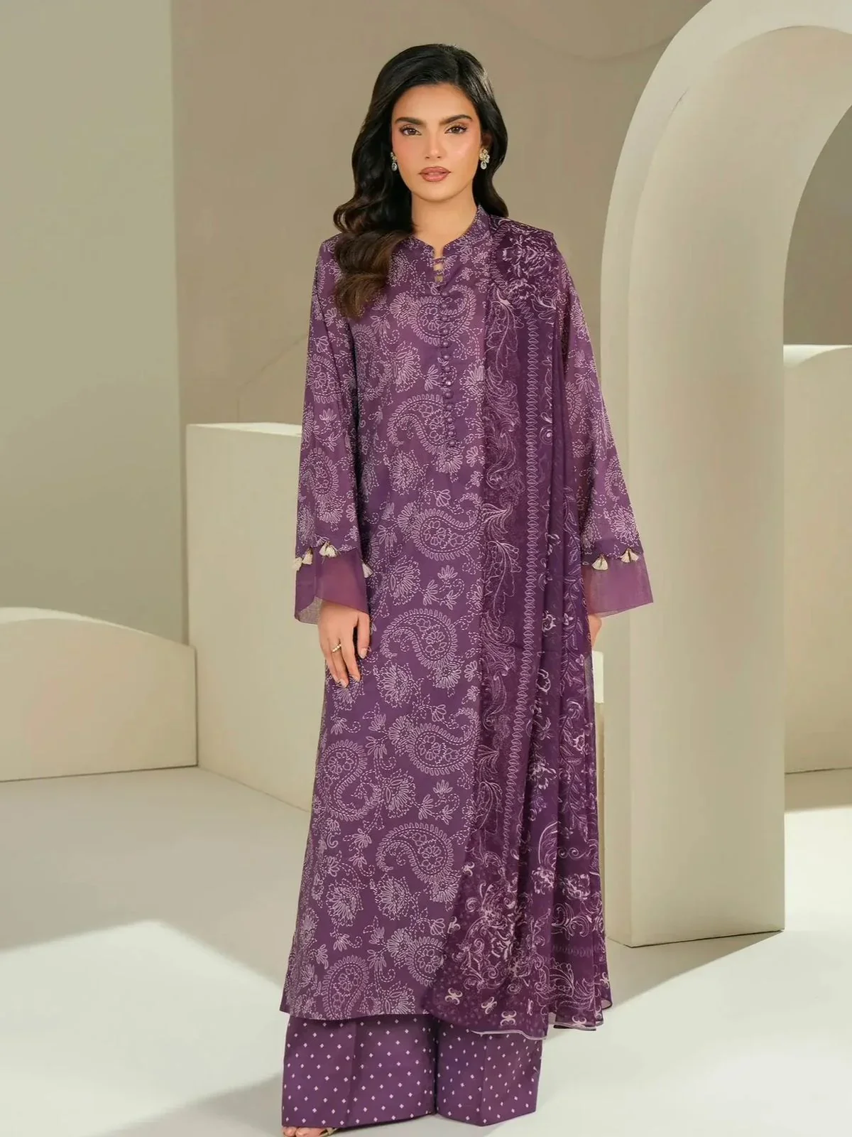 3 Piece Lawn Suit-Printed (Unstitched)
