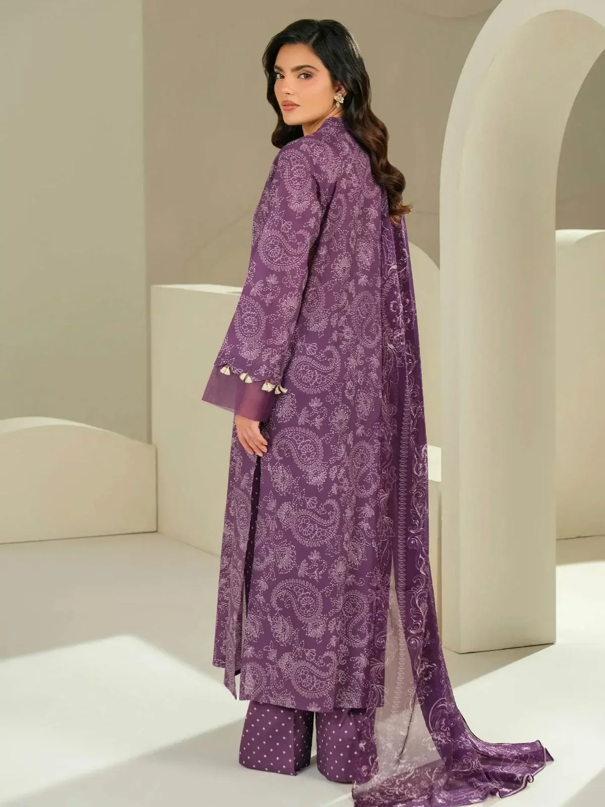 3 Piece Lawn Suit-Printed (Unstitched) - Image 2