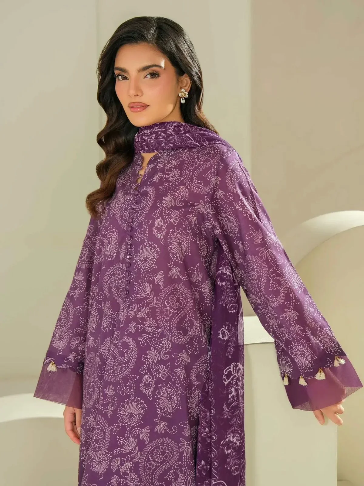 3 Piece Lawn Suit-Printed (Unstitched) - Image 3