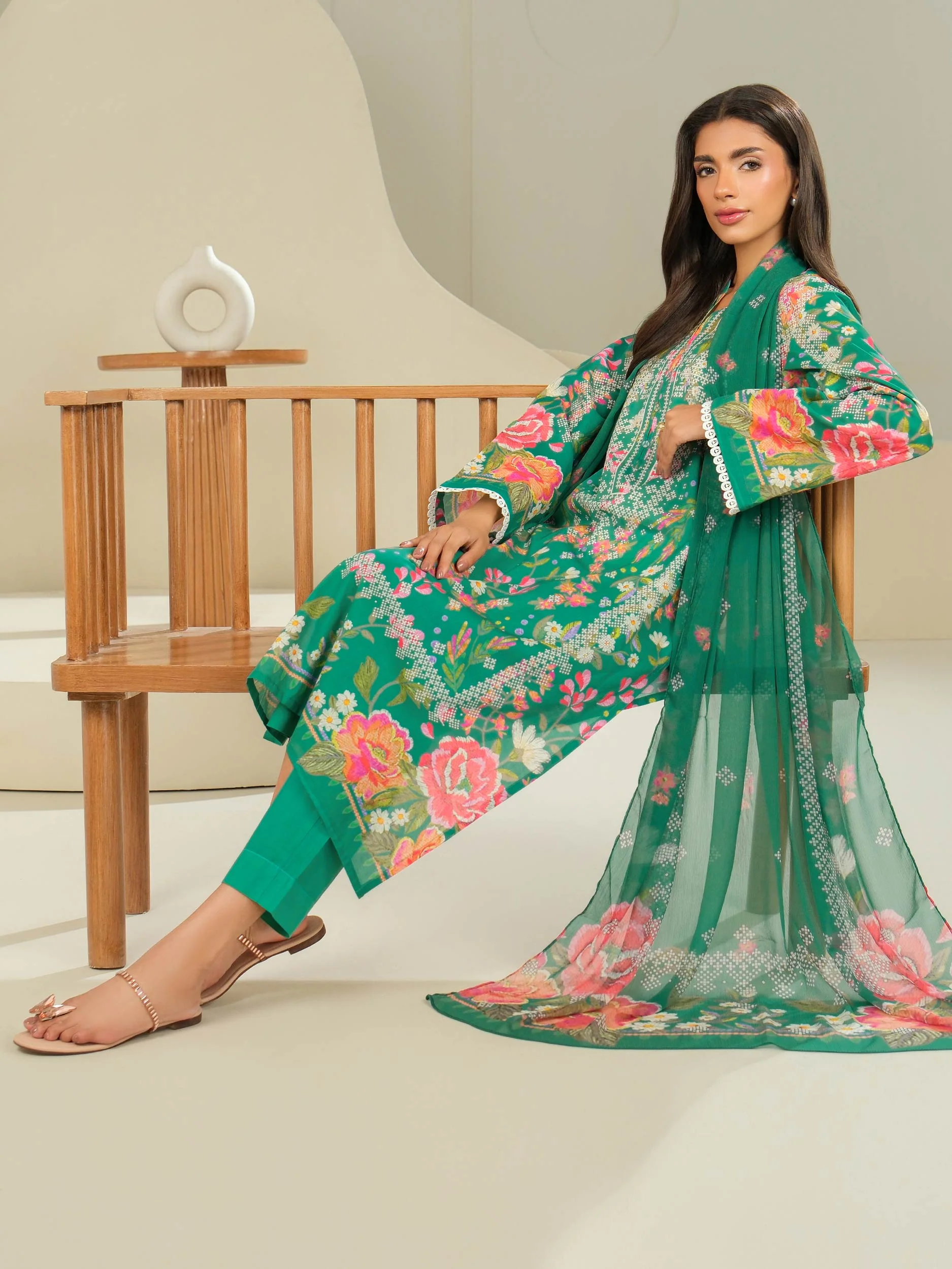 3 Piece Lawn Suit-Printed (Unstitched) - Image 5