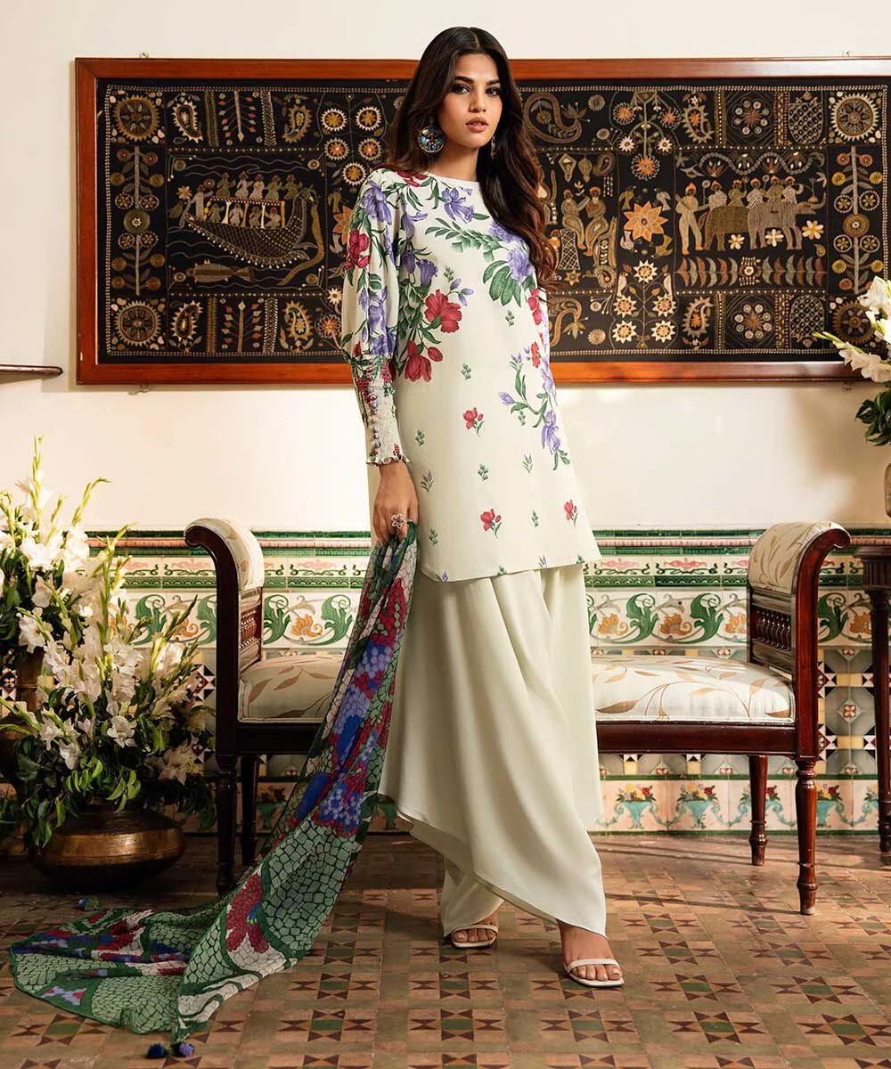 3 Piece - Printed Lawn Suit - Image 3