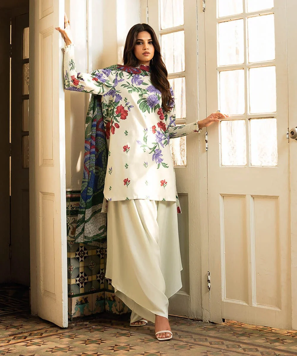 3 Piece - Printed Lawn Suit - Image 4