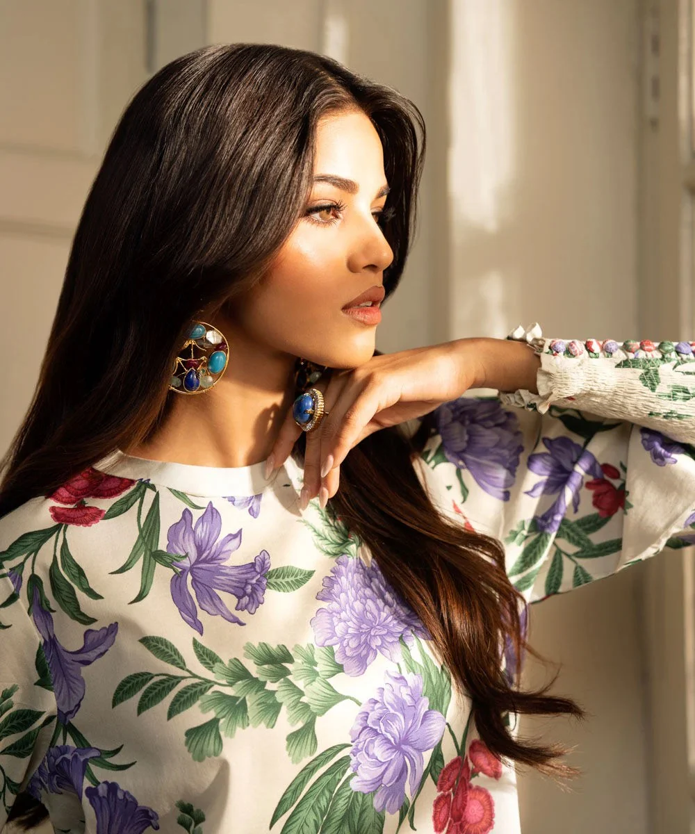 3 Piece - Printed Lawn Suit - Image 5