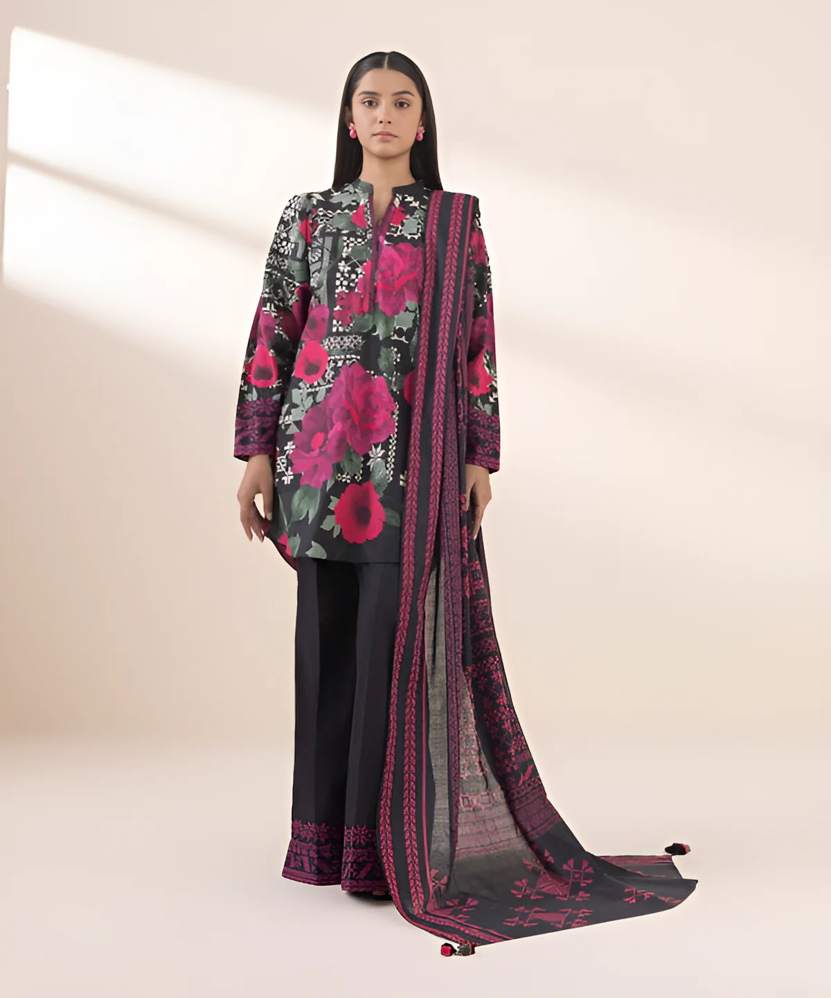 3 Piece - Printed Lawn Suit
