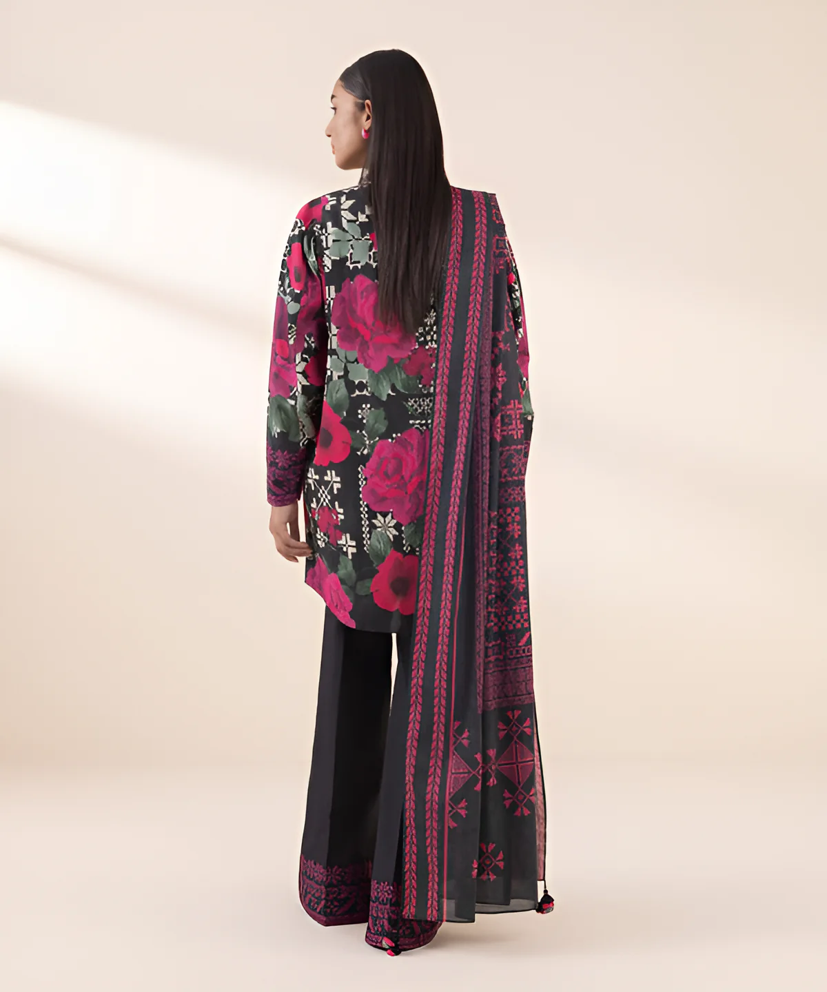 3 Piece - Printed Lawn Suit - Image 2